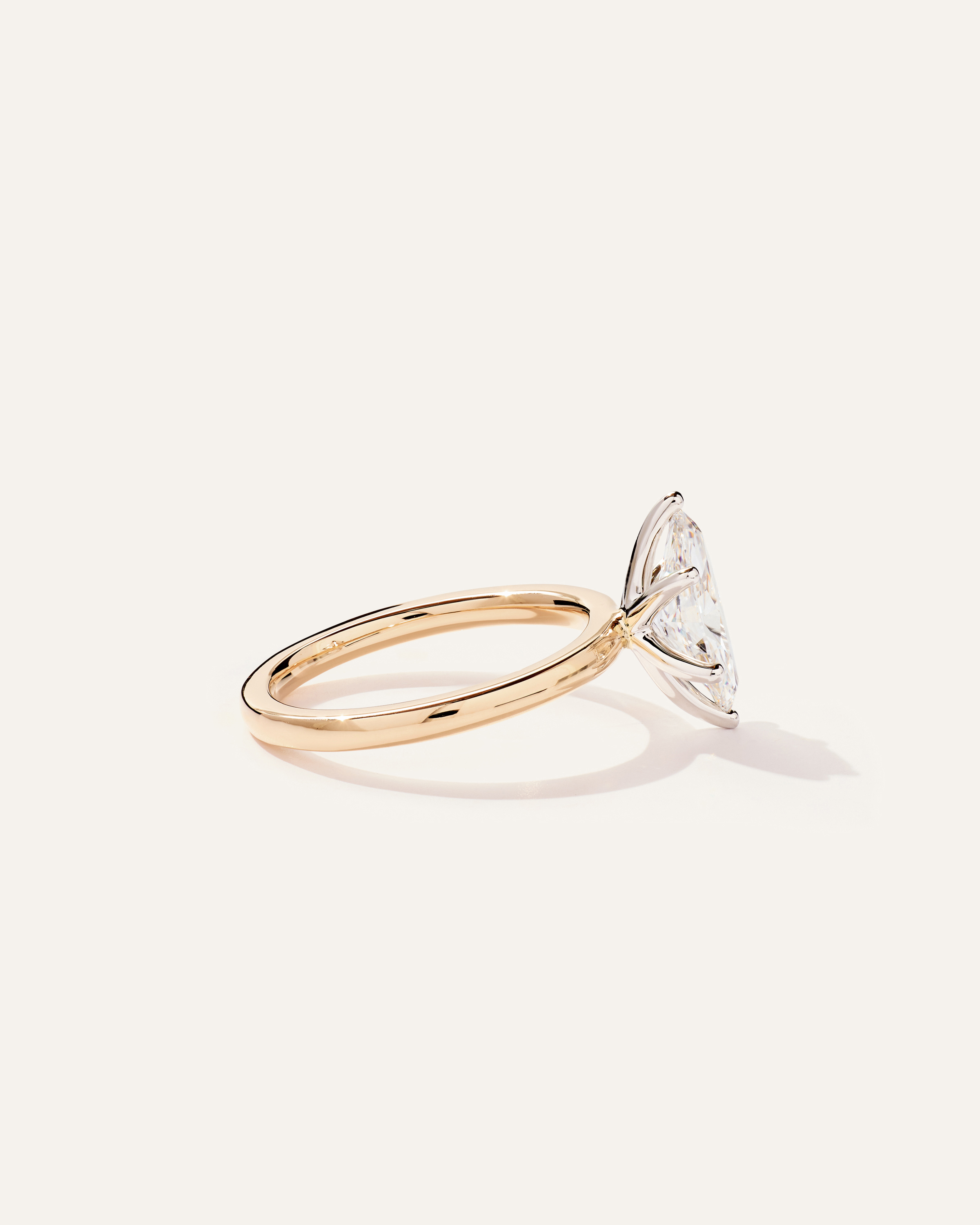 Lab Grown Diamond Marquise Comfort Fit Engagement Ring - 1.5ct — Image 8