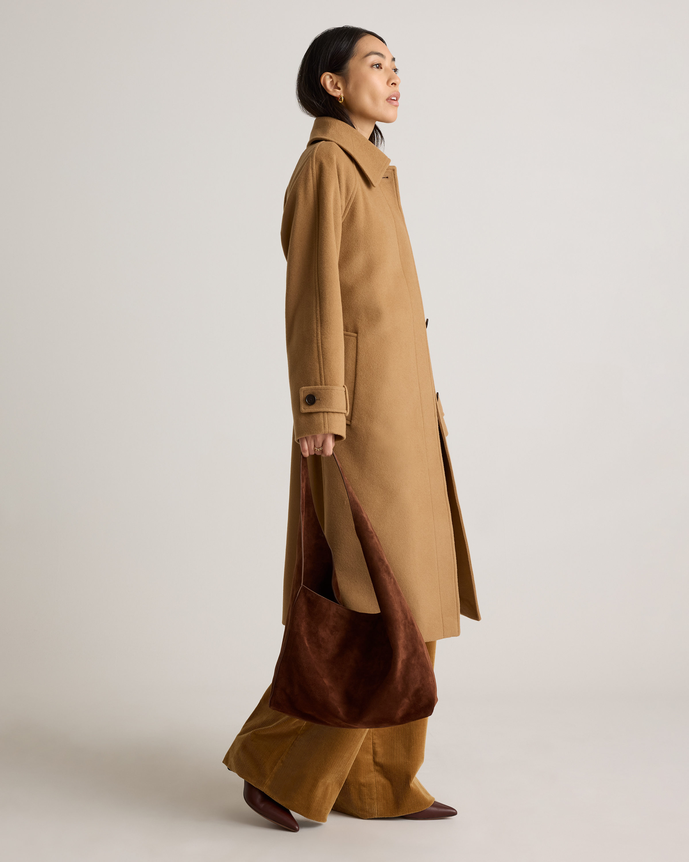 Italian Suede Slouchy Shoulder Bag — Image 17