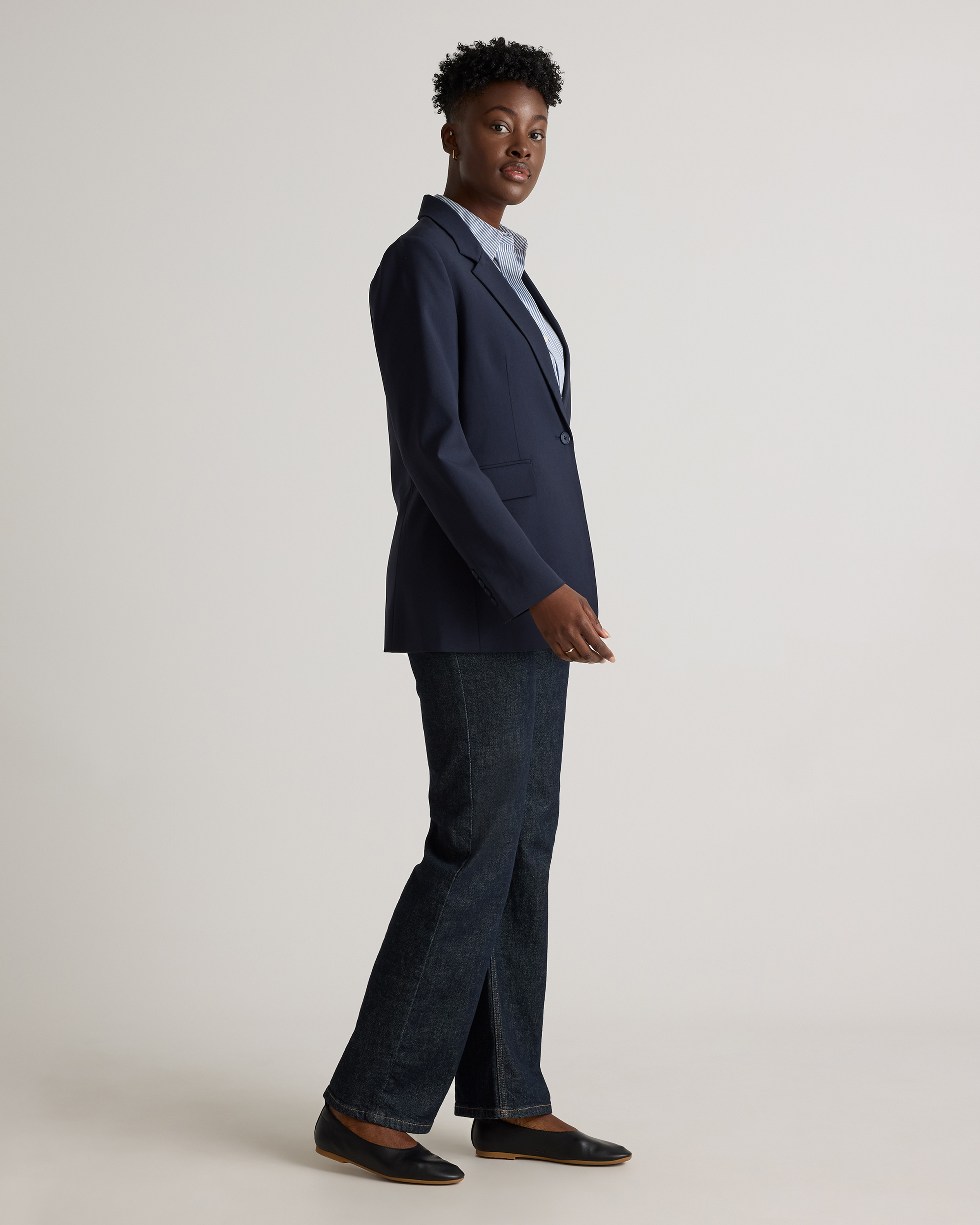 Italian Wool Long Blazer — Image 26