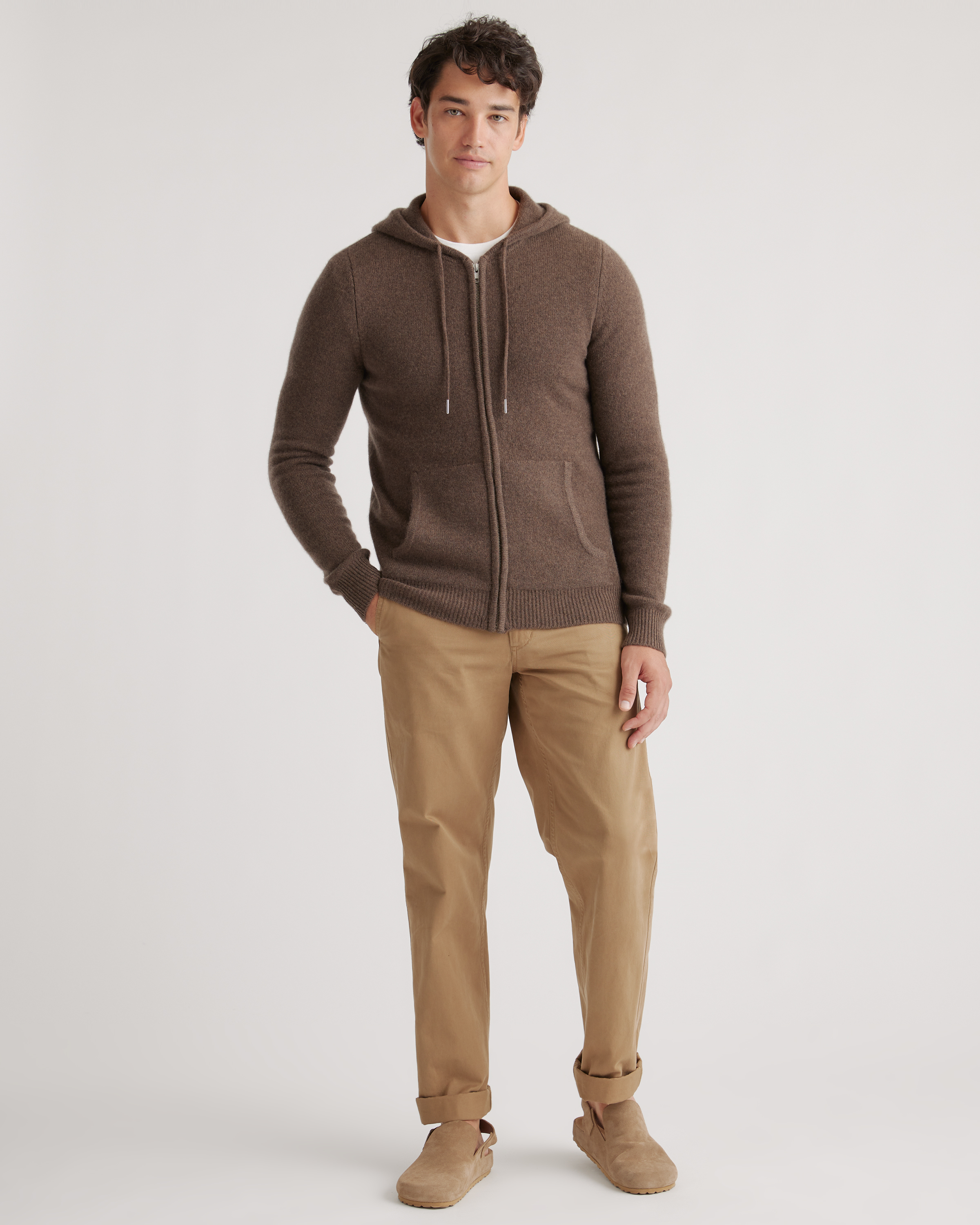 Mongolian Spring Cashmere Full-Zip Hoodie — Image 4