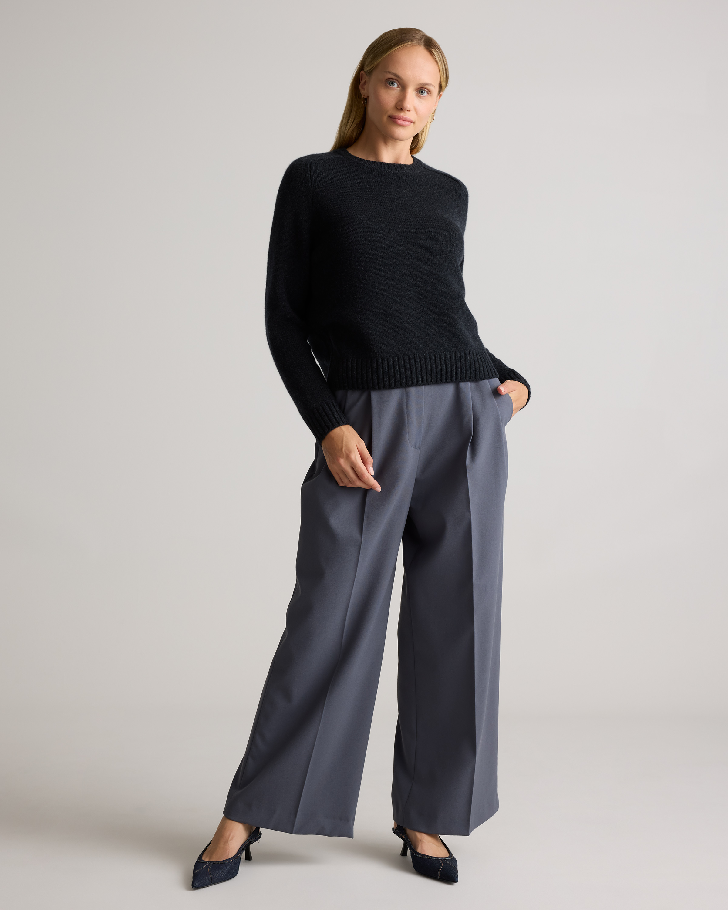 Luxe Baby Cashmere Crewneck Sweater — Image 24