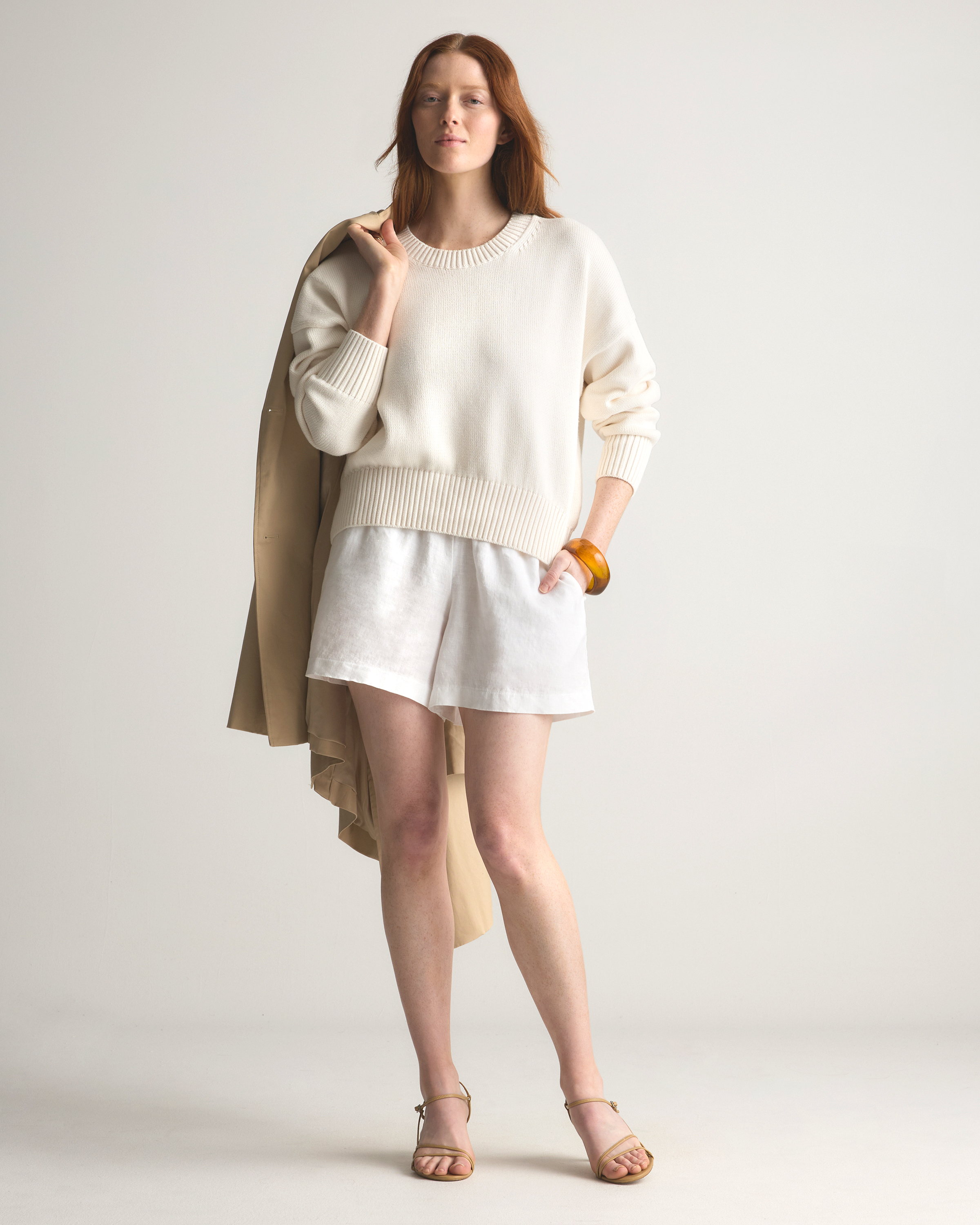 100% Organic Cotton Boyfriend Crew Sweater — Image 15