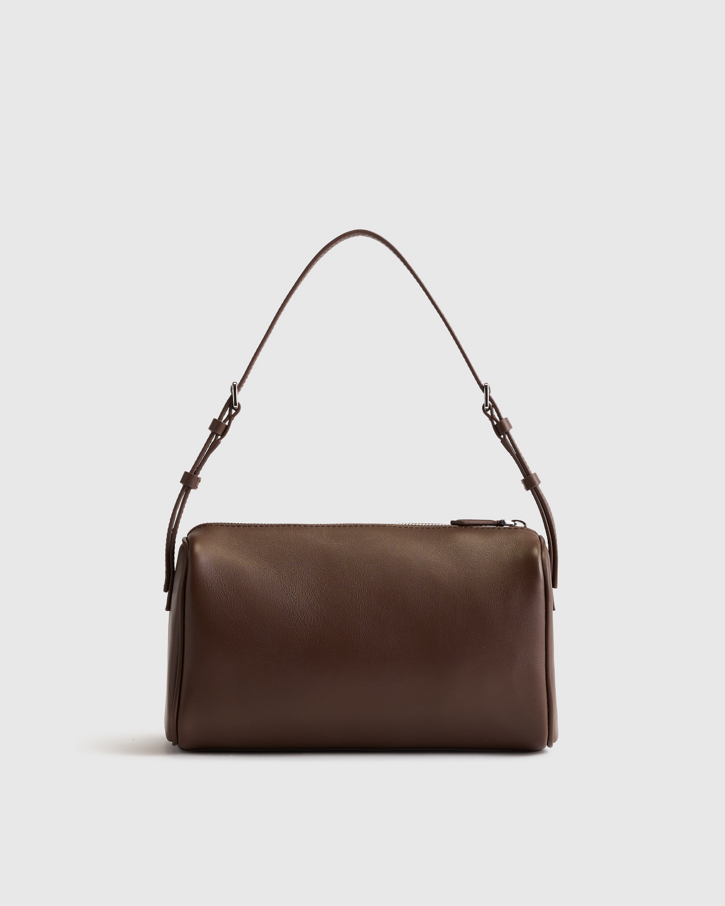 Italian Leather Mini Barrel Shoulder Bag — Image 25