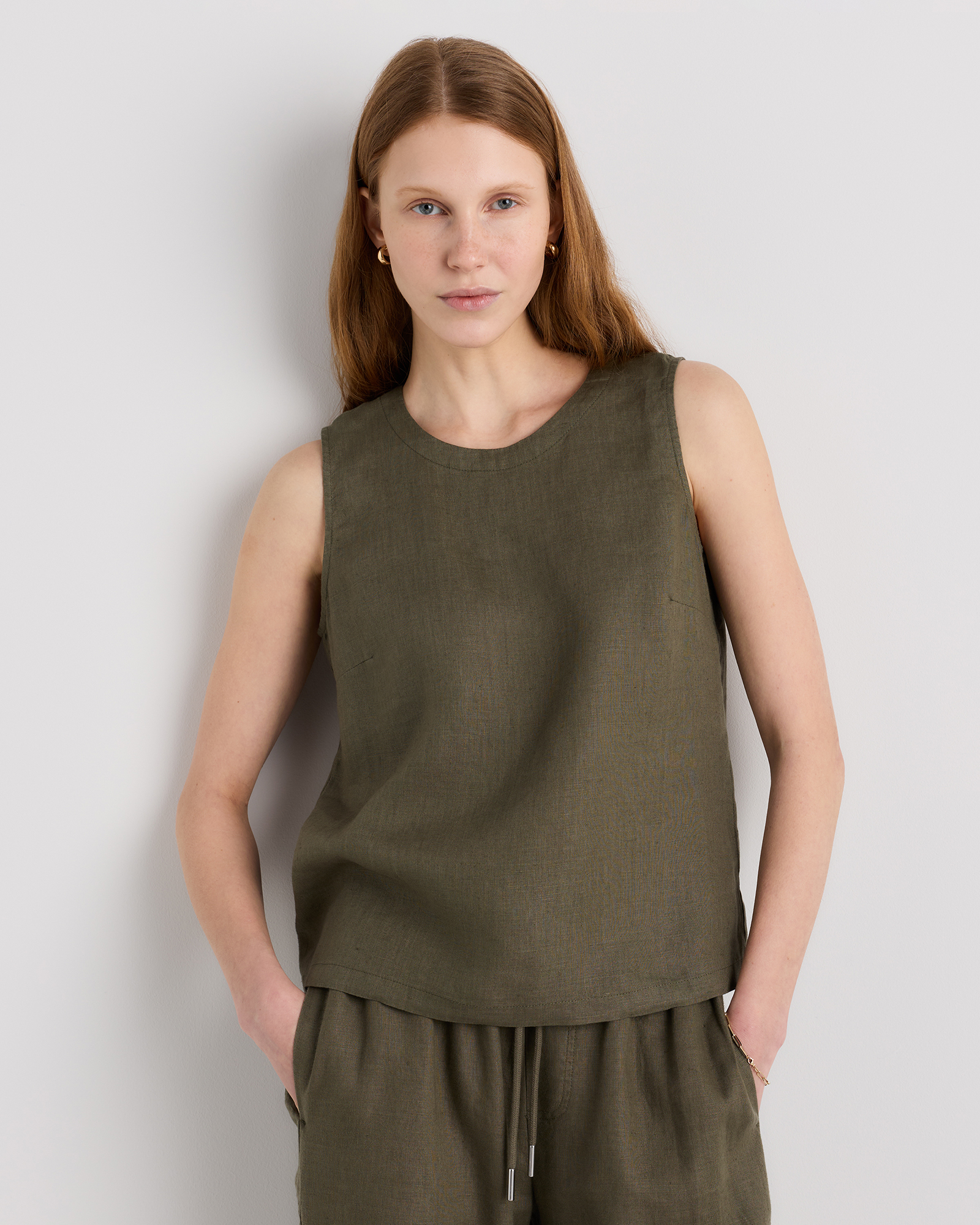 100% European Linen Tank — Image 42