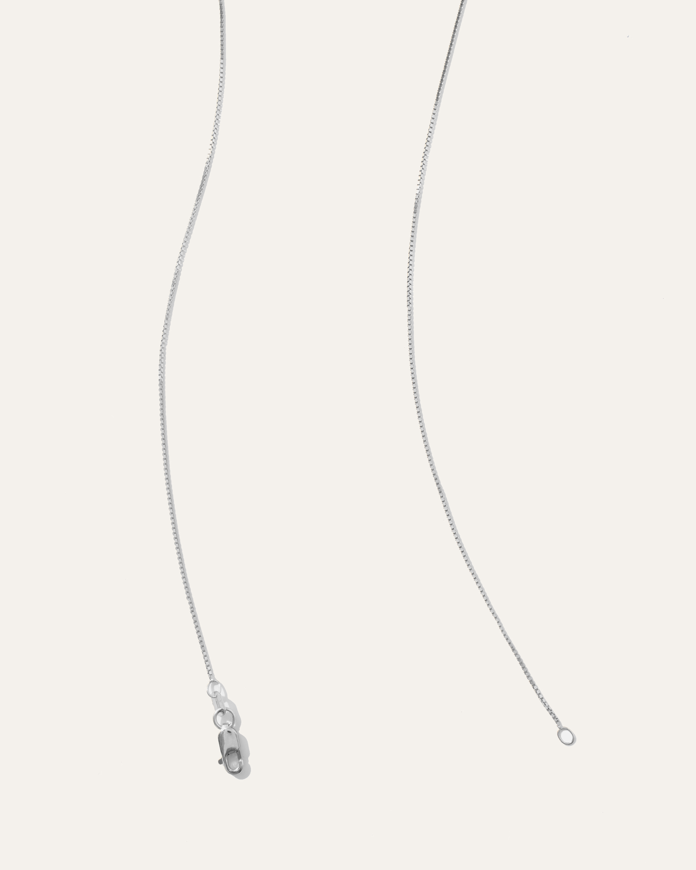 14K Gold Petite Box Chain Necklace — Image 6