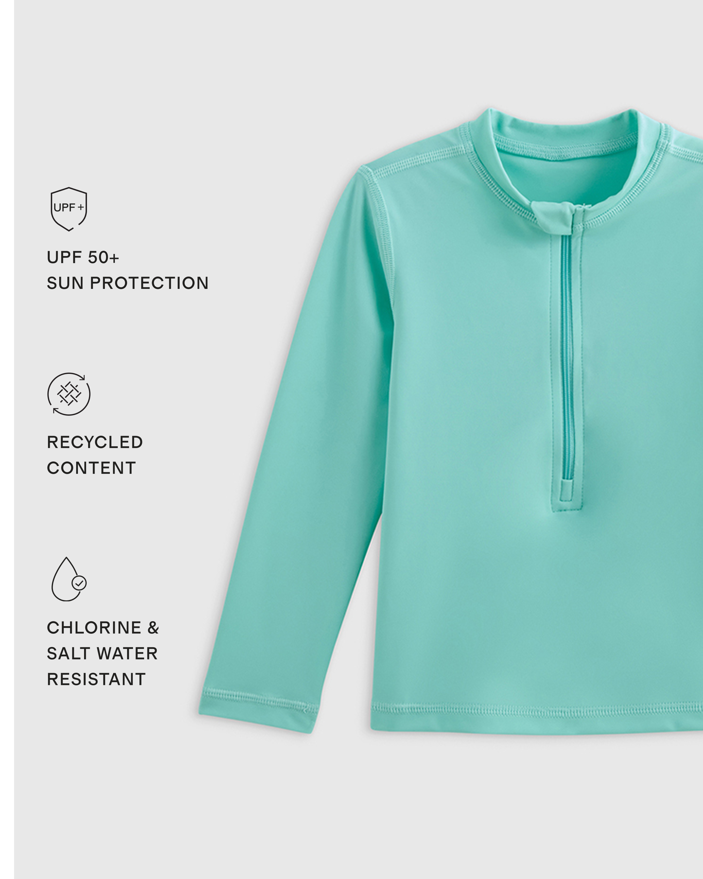 Long Sleeve Zip-Up Rash Guard — Image 12