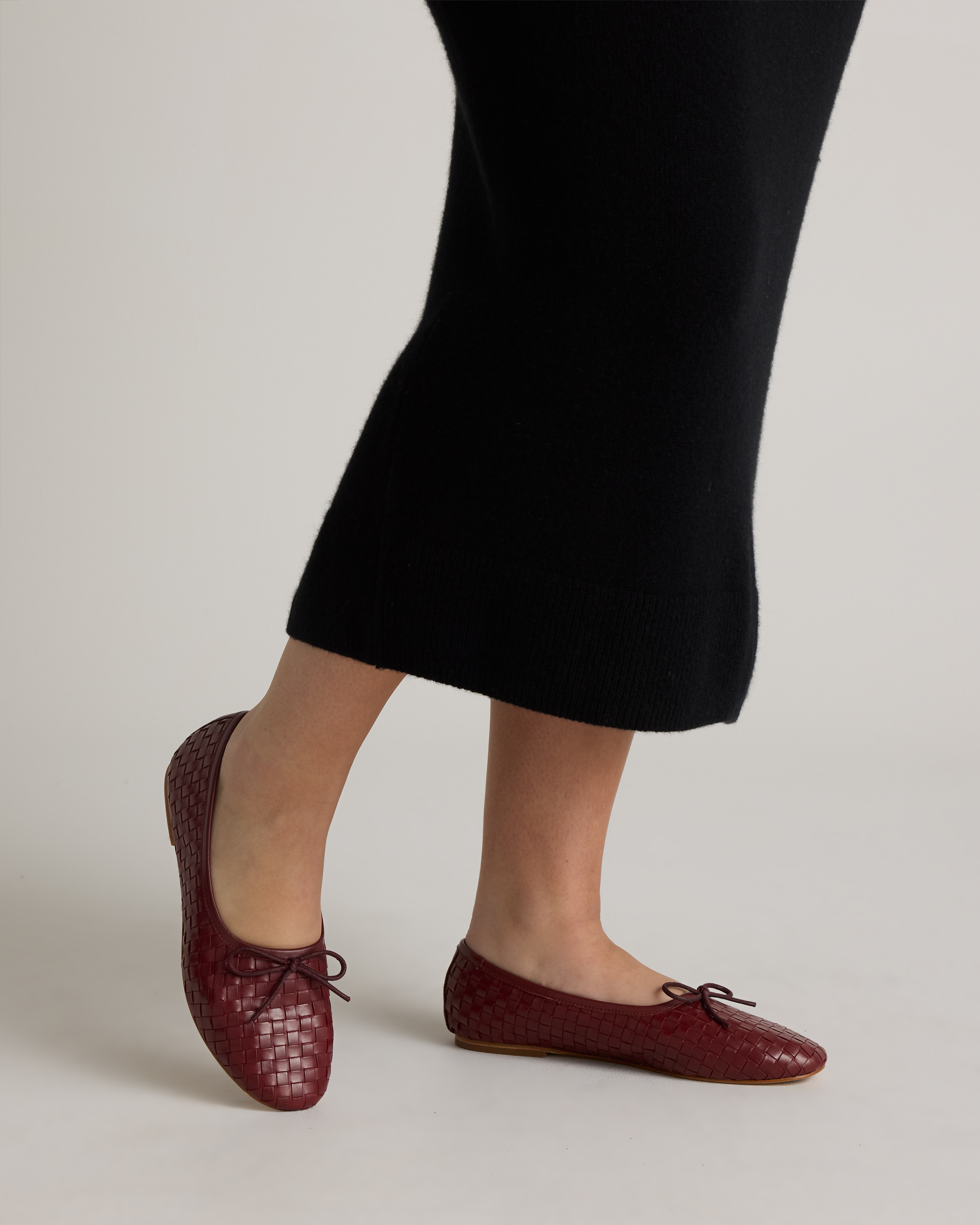 Italian Leather Handwoven Ballet Flat — Image 3