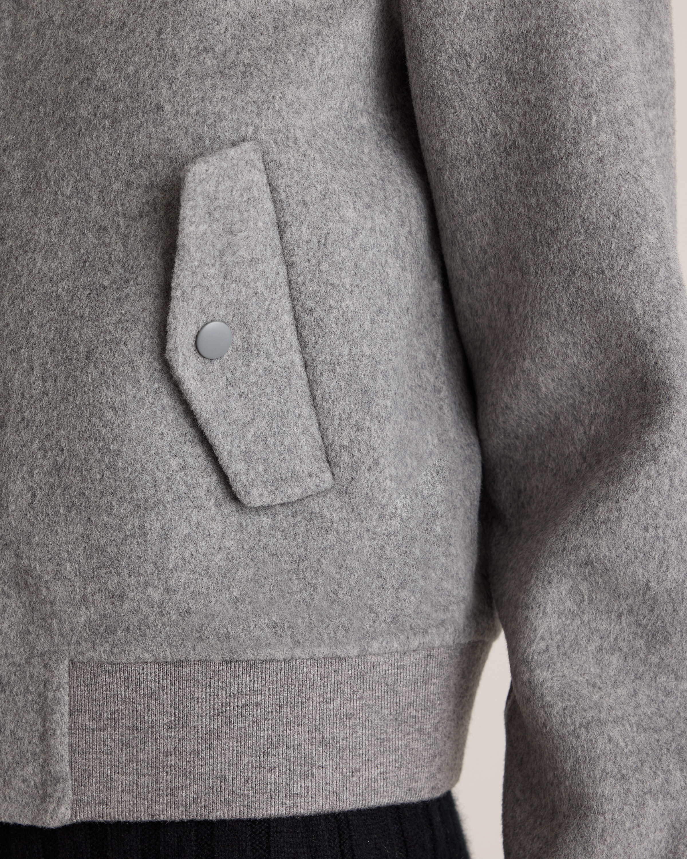 Double-Faced Merino Wool Bomber Jacket — Image 3