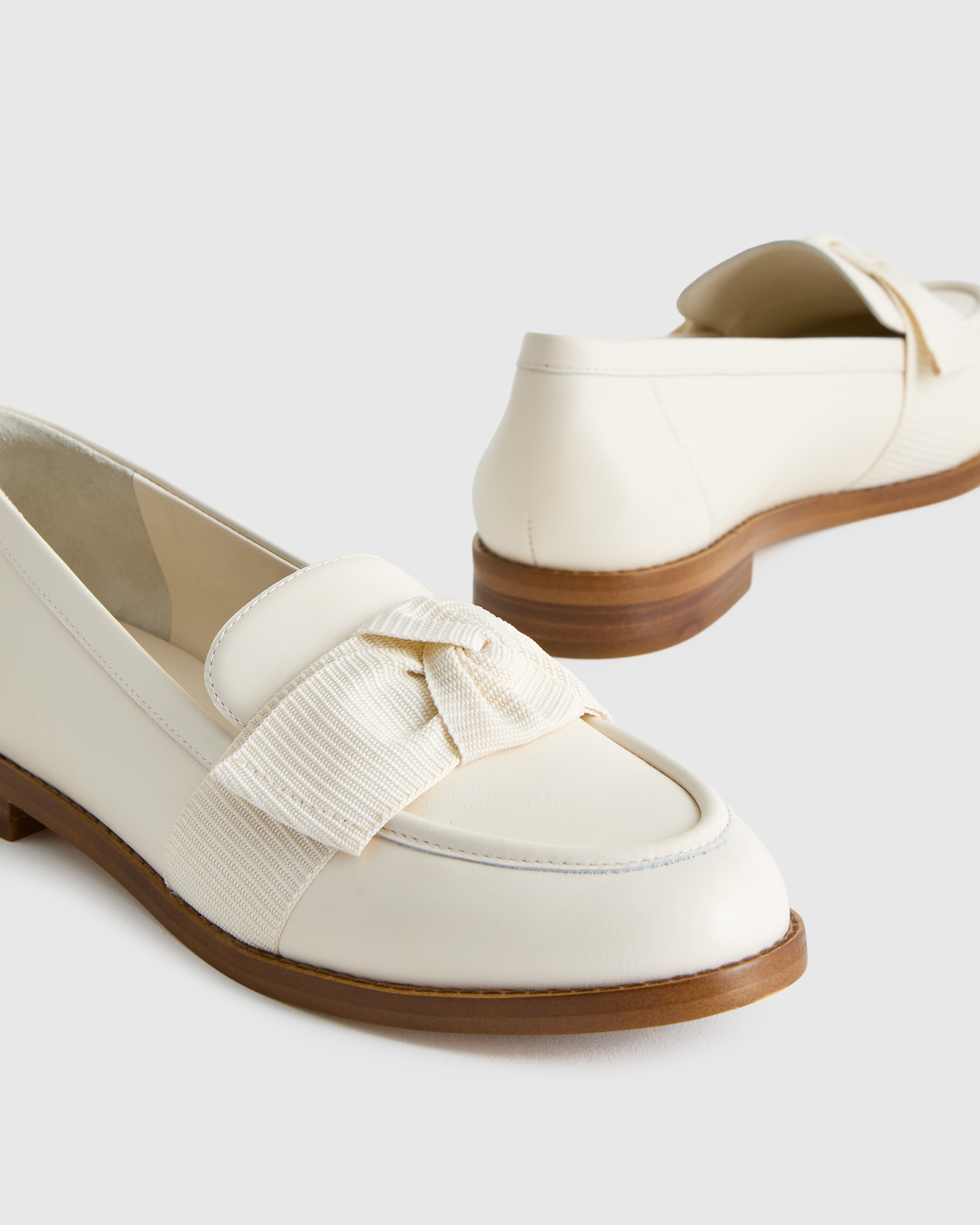 Italian Leather Bow Penny Loafer — Image 6
