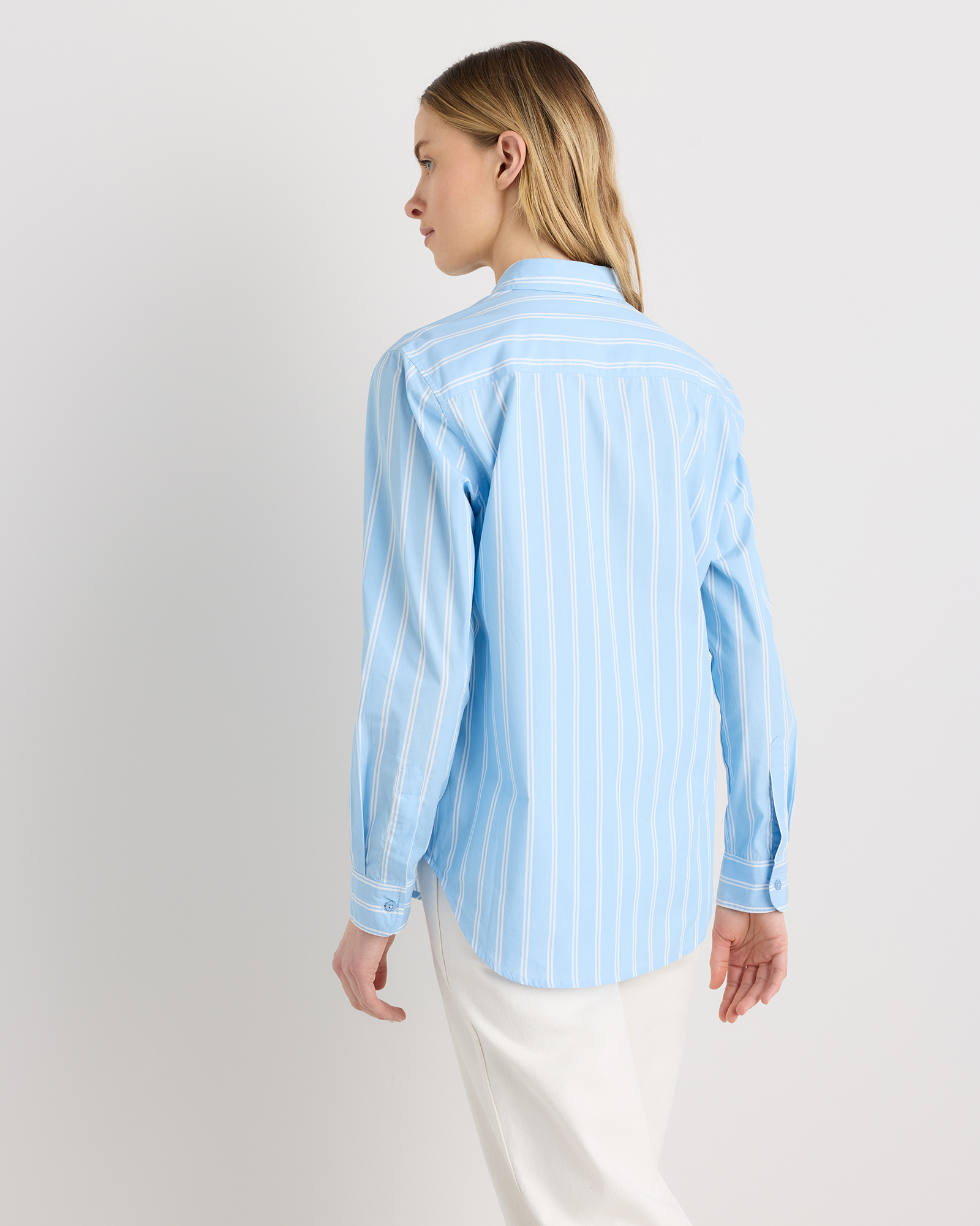 100% Organic Cotton Poplin Long Sleeve Shirt — Image 44