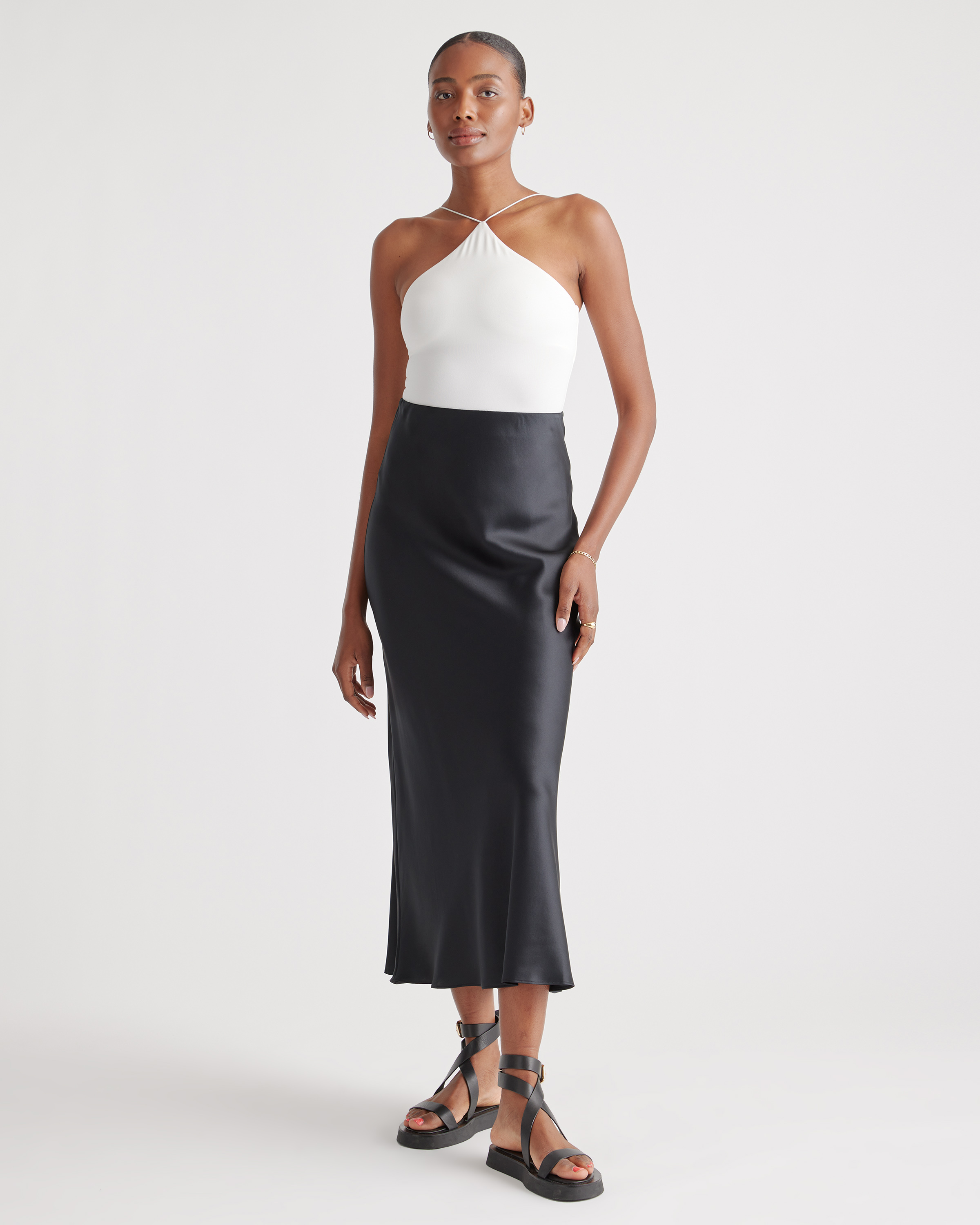 100% Washable Silk Maxi Skirt — Image 58