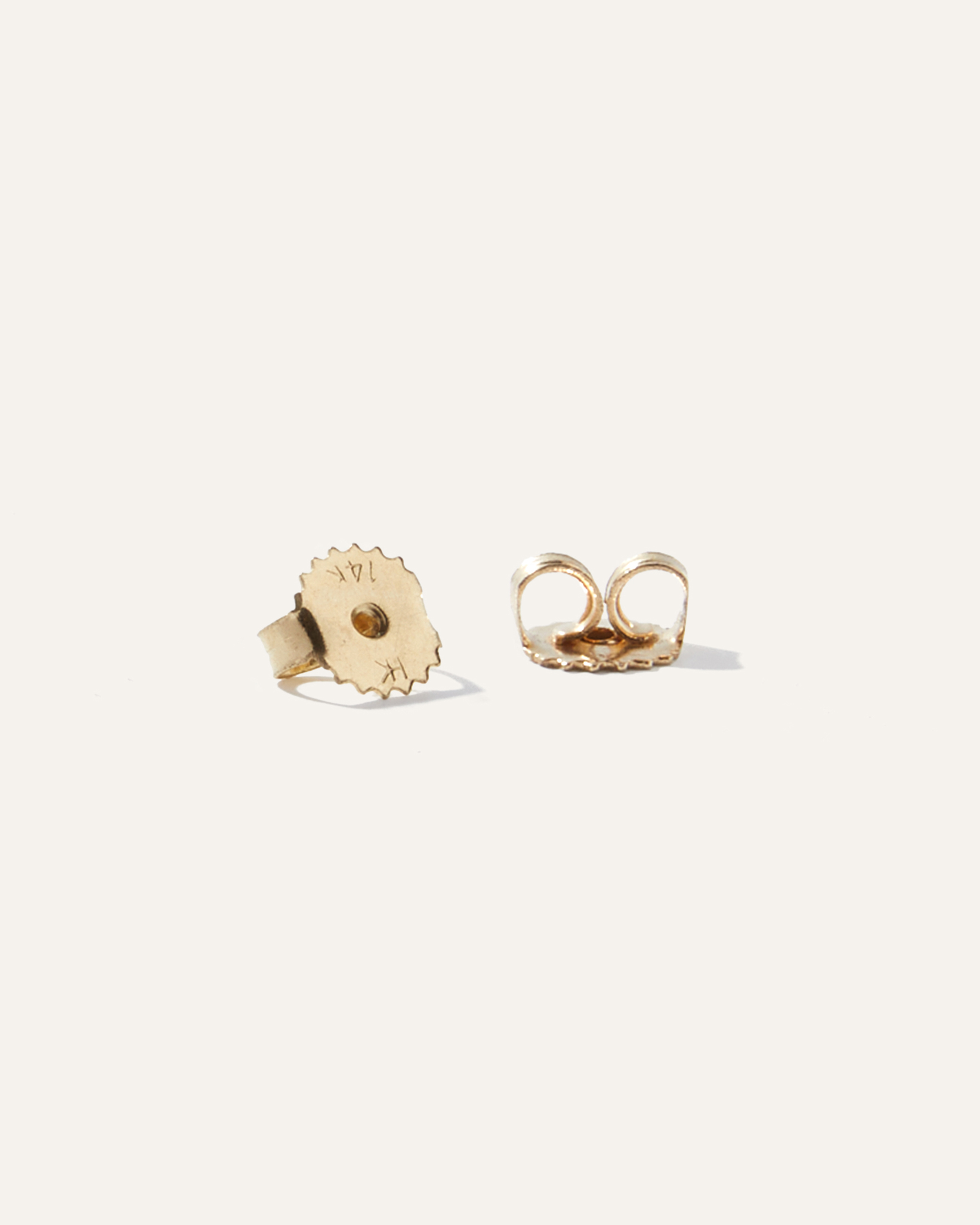 14K Gold Lab Grown Diamond Four-Prong Solitaire Studs - 1ctw — Image 3