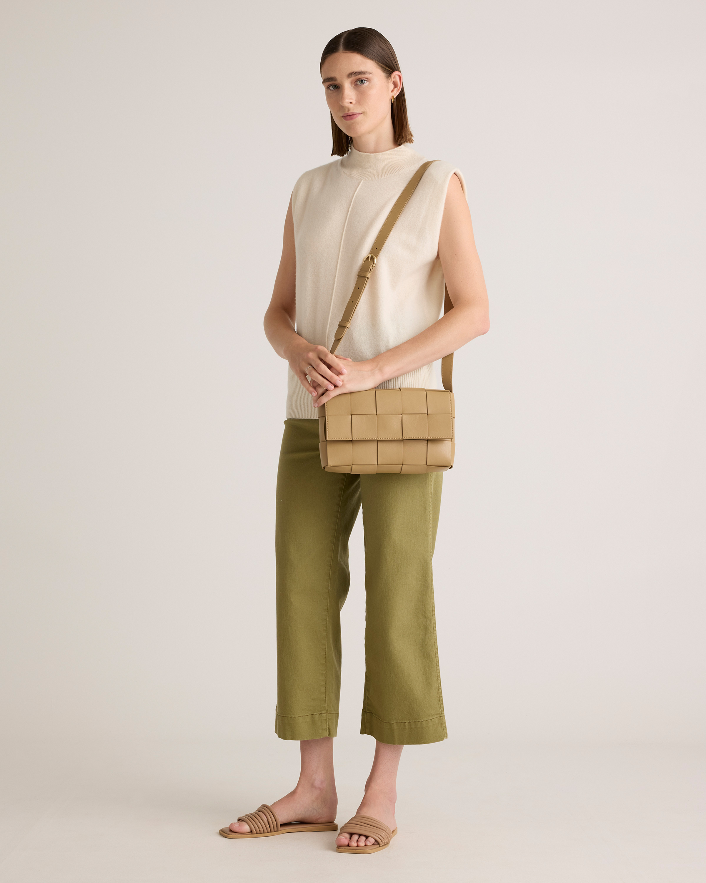Italian Leather Handwoven Flap Crossbody — Image 13