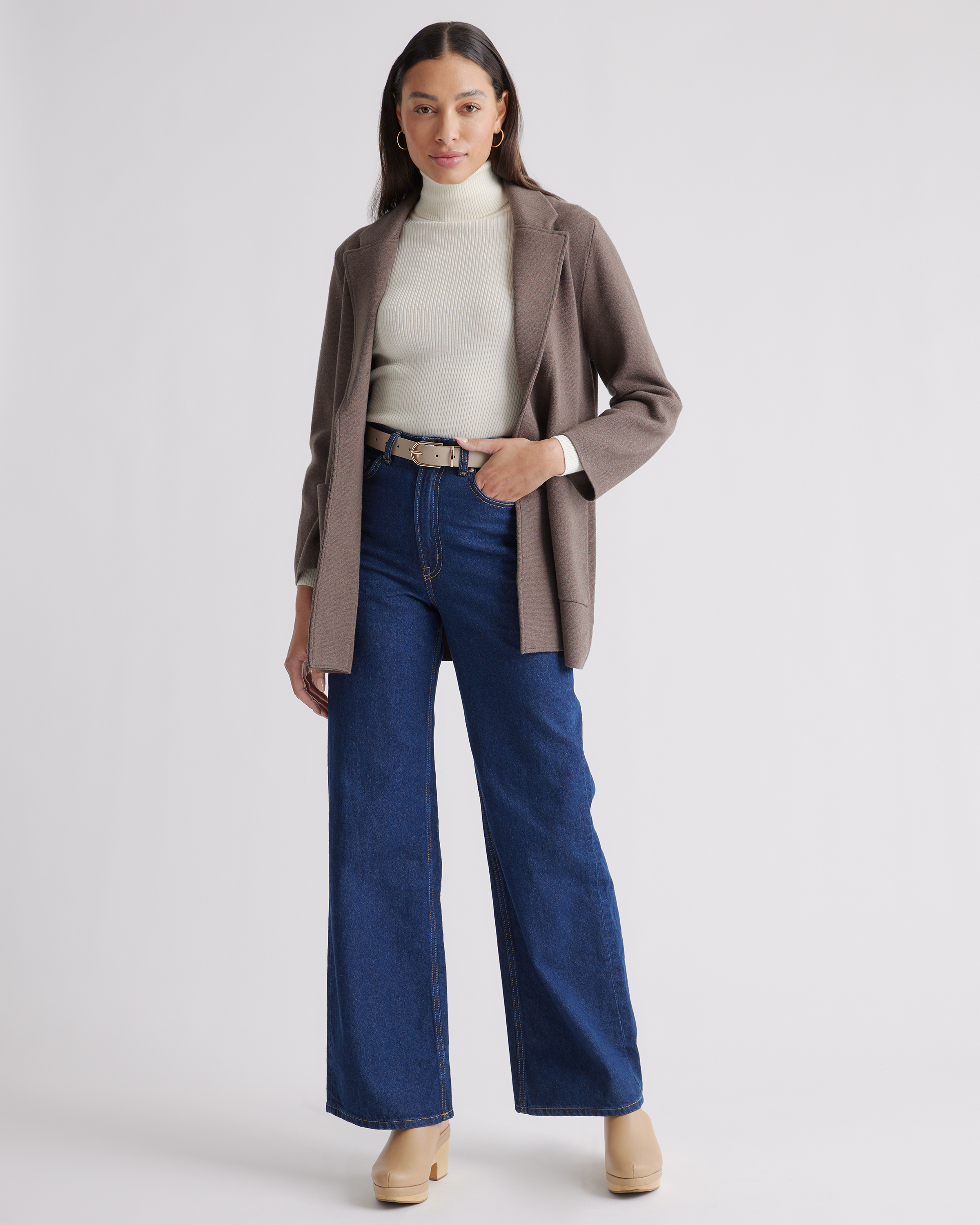 100% Organic Cotton Knit Blazer — Image 17