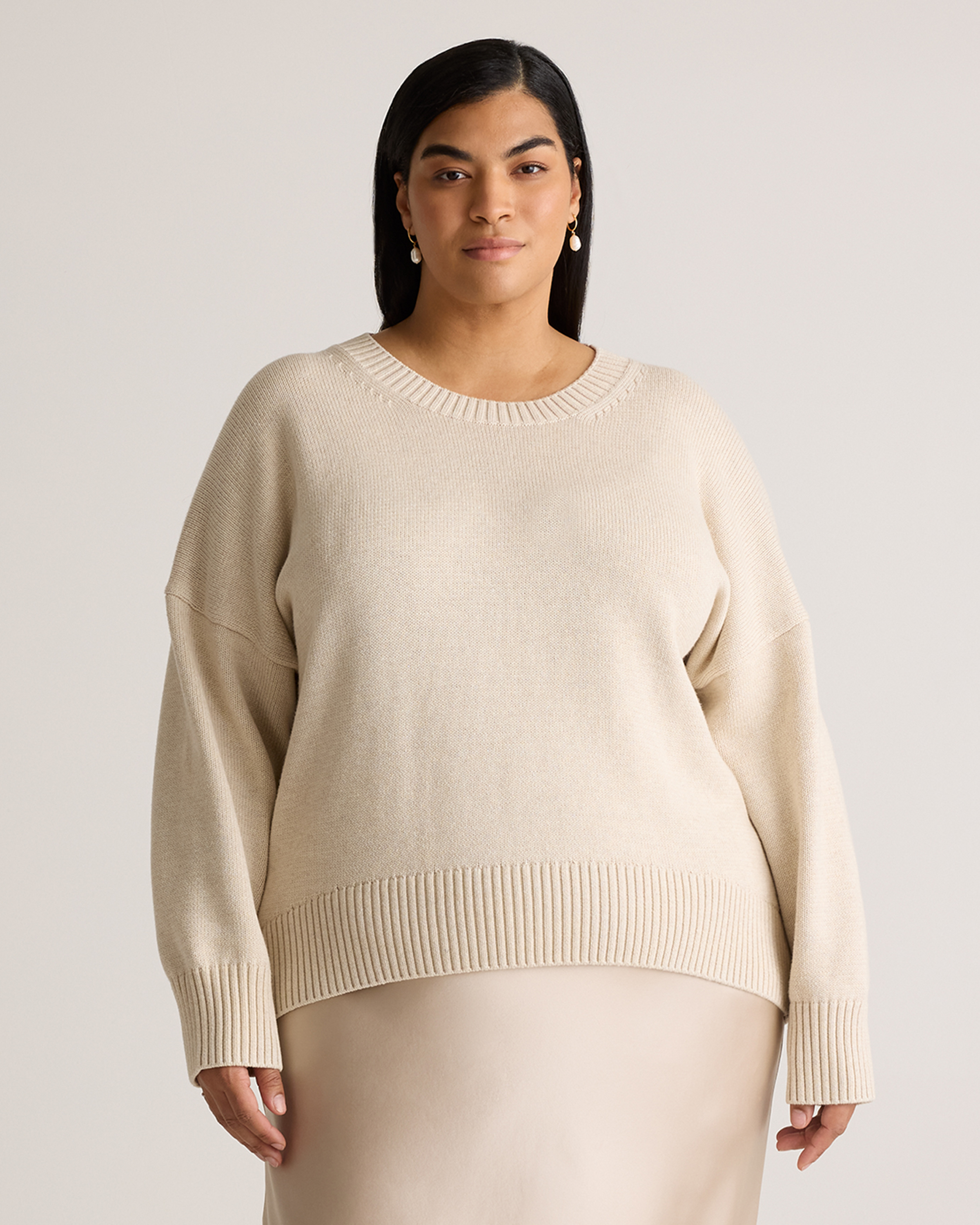 100% Organic Cotton Boyfriend Crew Sweater — Image 11