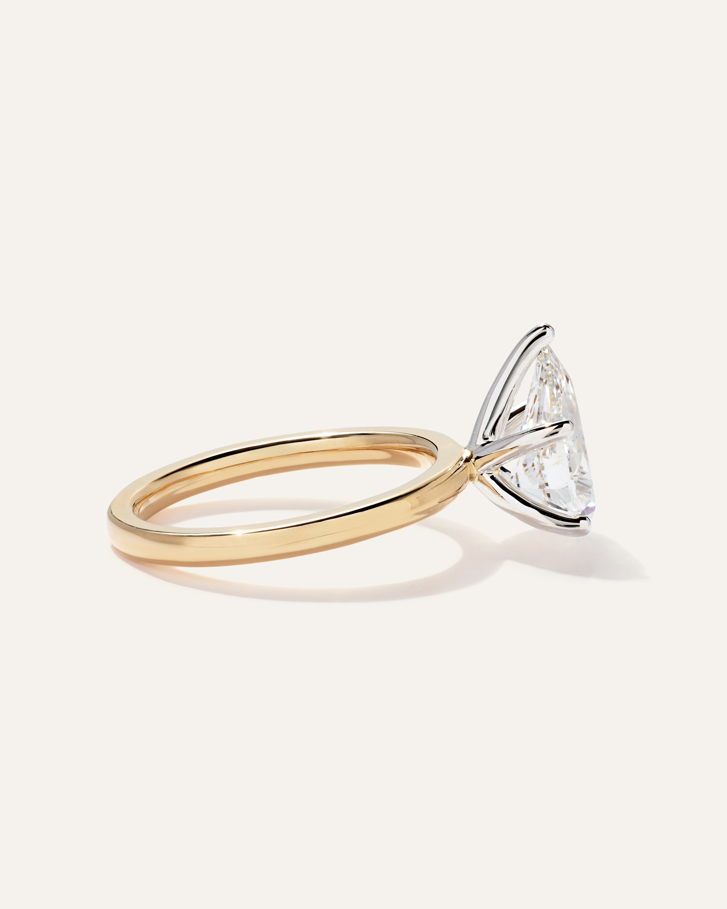 Lab Grown Diamond Pear Comfort Fit Engagement Ring - 2.5ct — Image 8