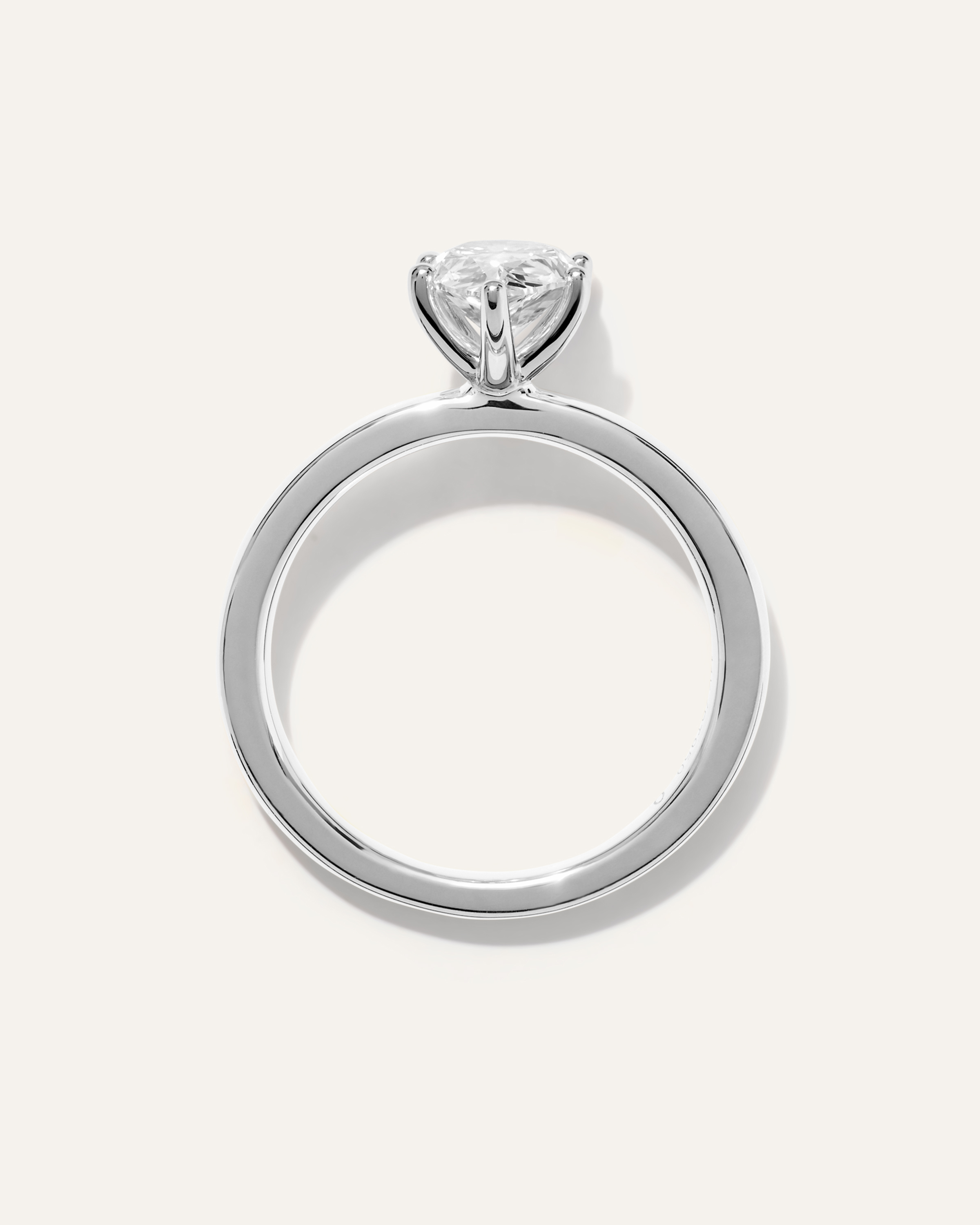 Lab Grown Diamond Pear Comfort Fit Engagement Ring - 1.5ct — Image 6