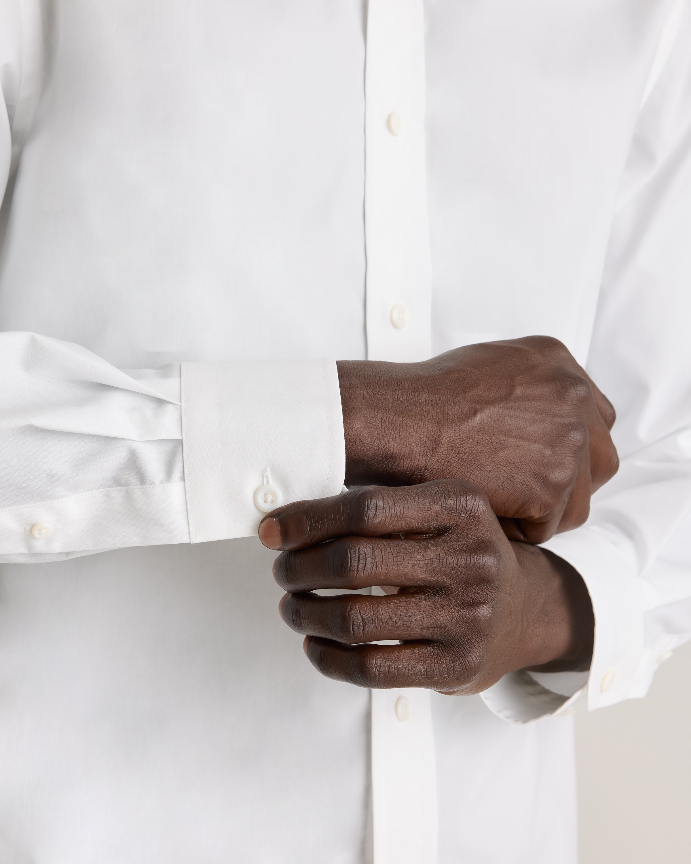 Organic Cotton Stretch Poplin Dress Shirt — Image 23