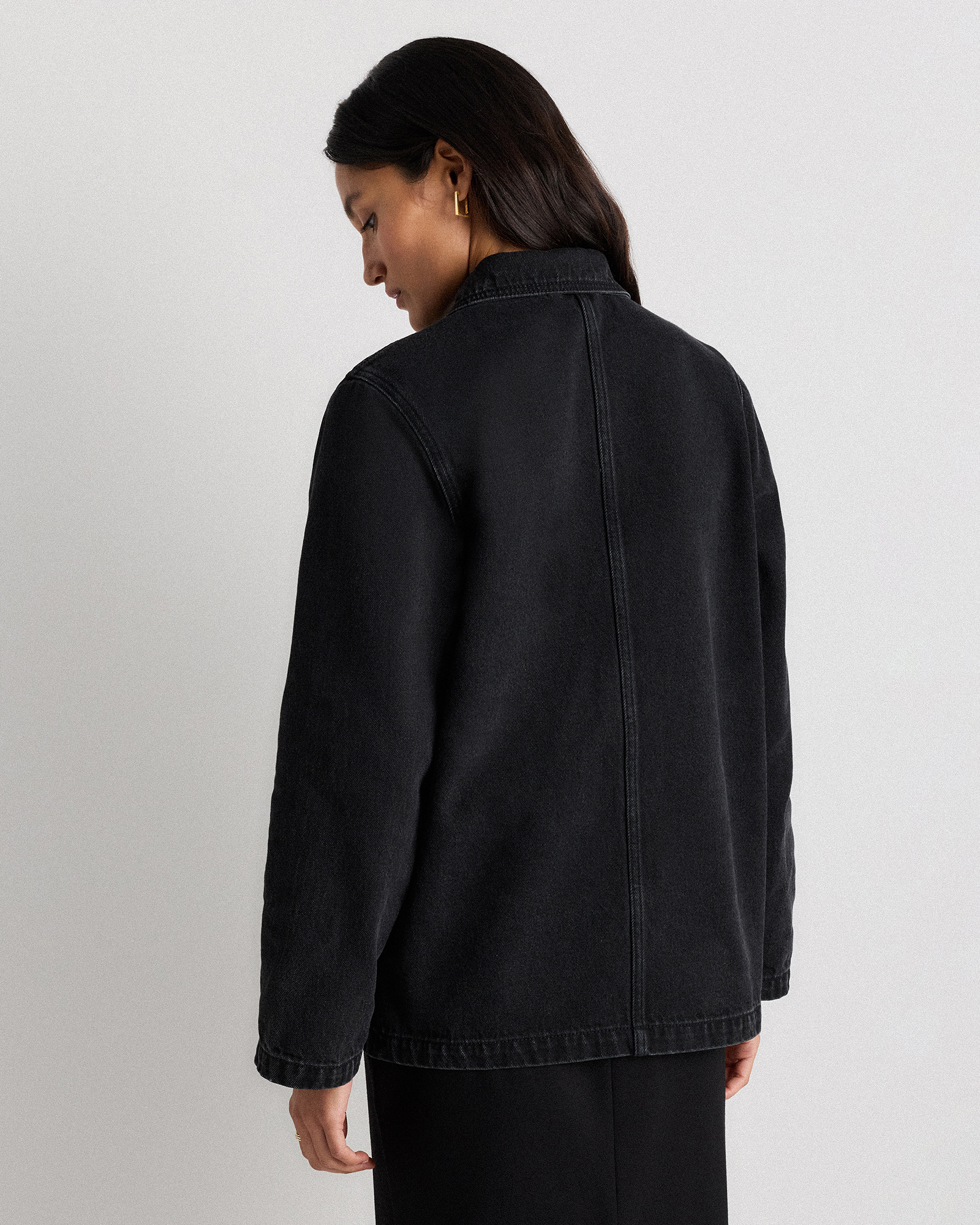 100% Organic Cotton Denim Chore Jacket — Image 22
