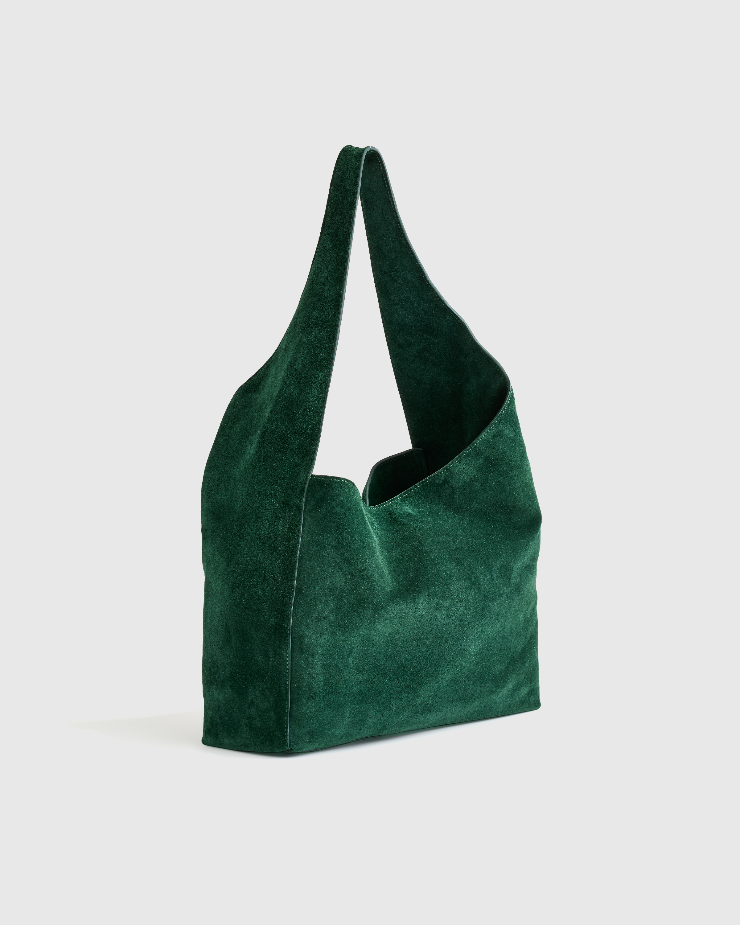 Italian Suede Slouchy Shoulder Bag — Image 27