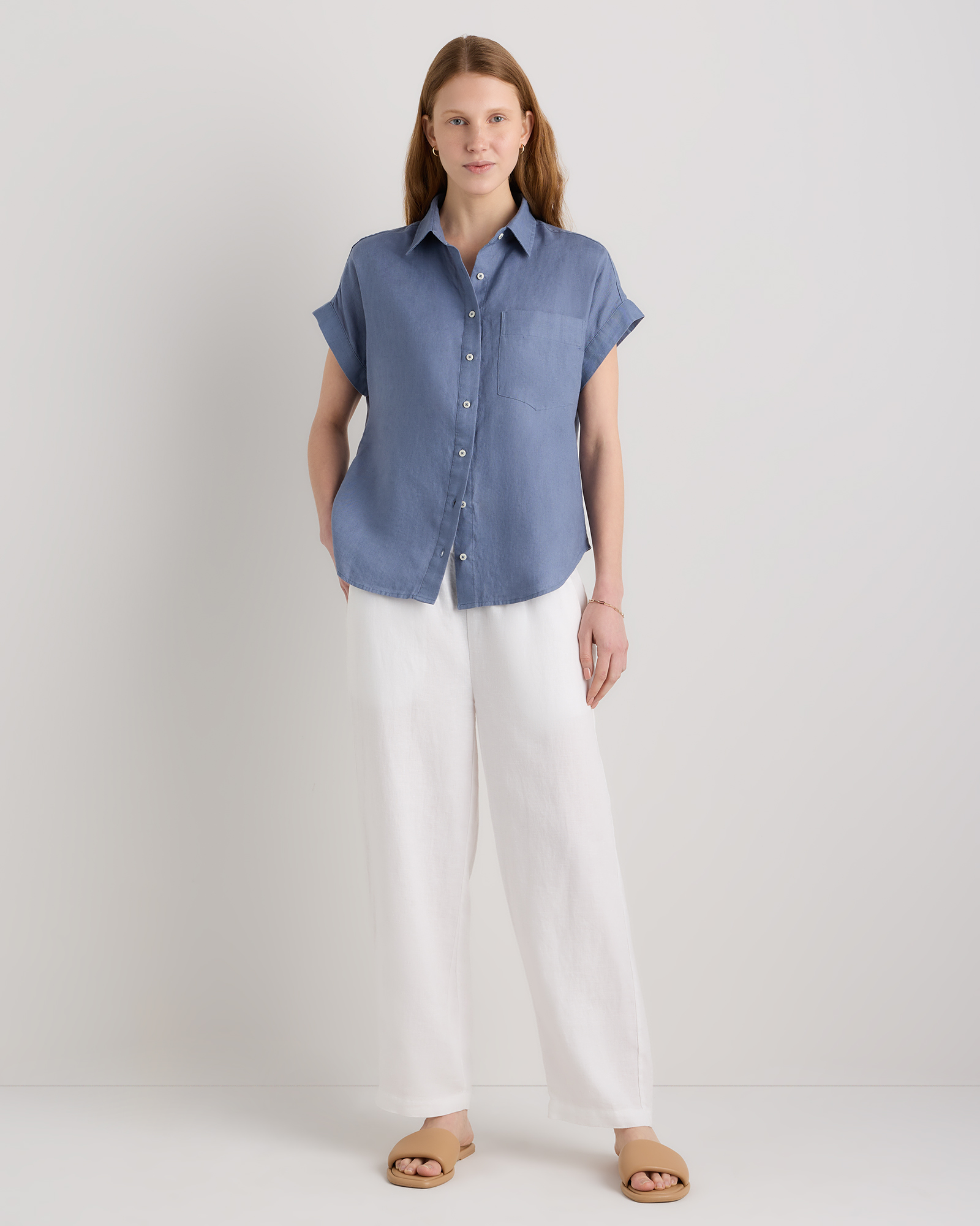 100% European Linen Camp Shirt — Image 39