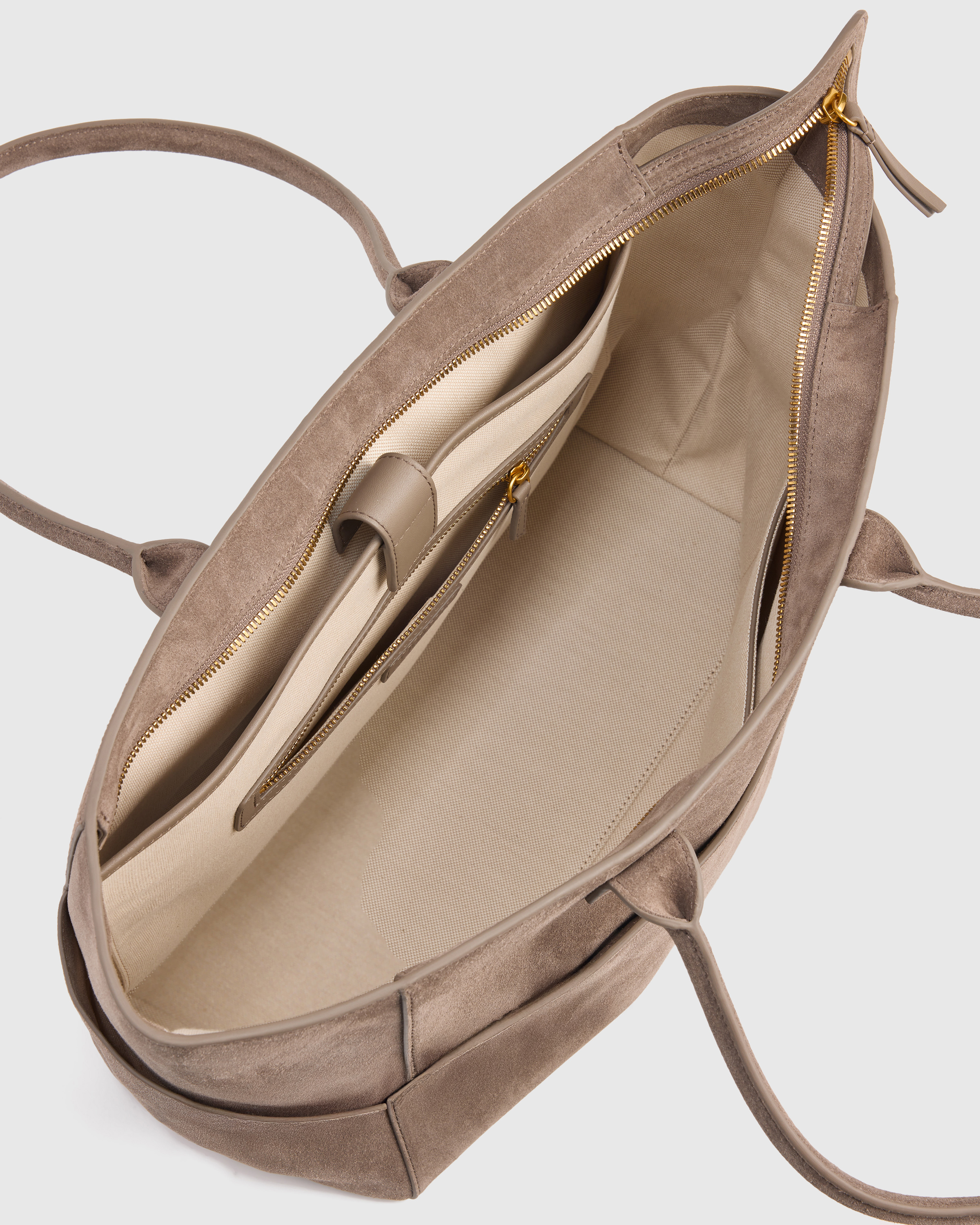 Italian Suede Shopper Tote — Image 11