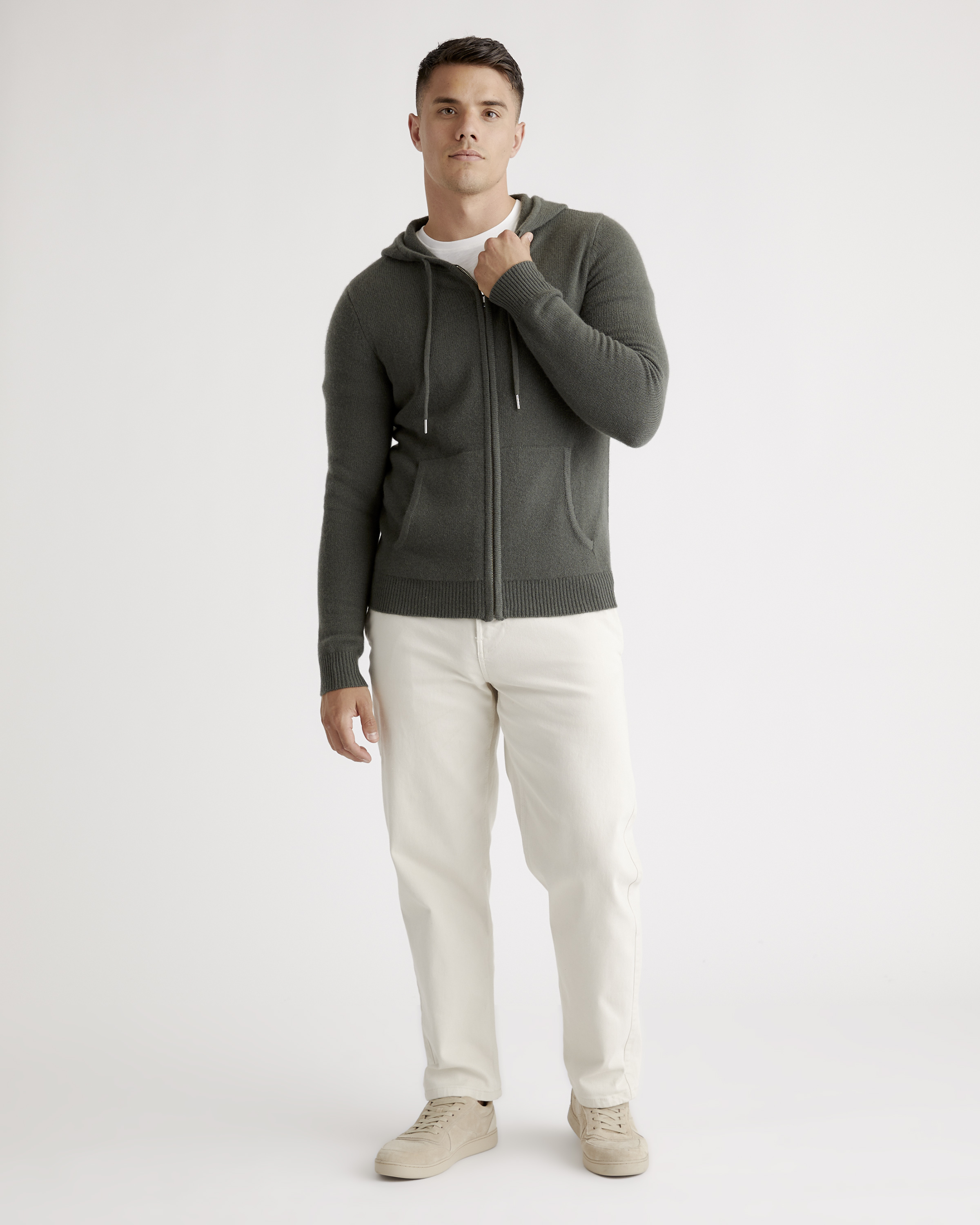 Mongolian Spring Cashmere Full-Zip Hoodie — Image 7