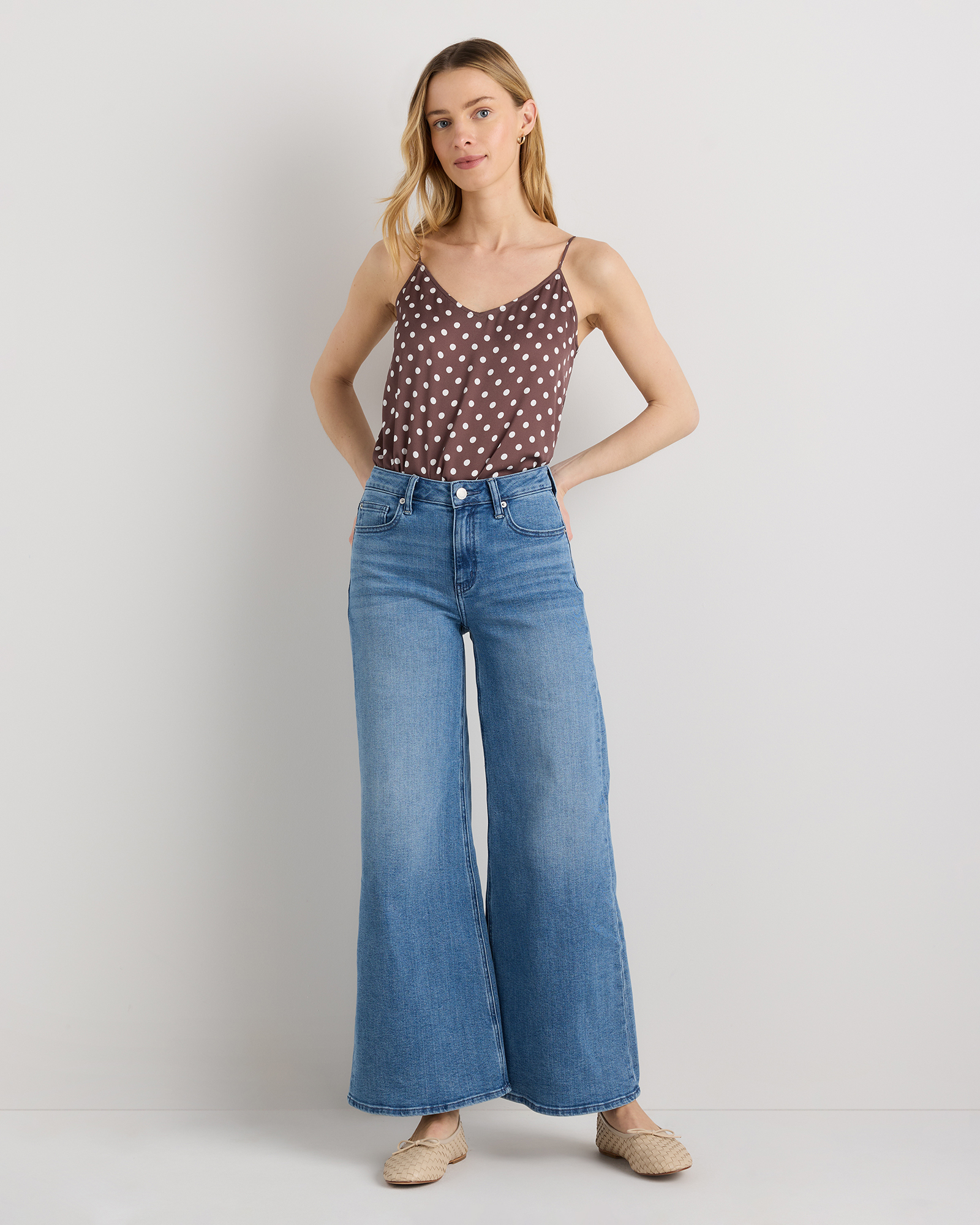 Washable Stretch Silk V-Neck Cami — Image 32