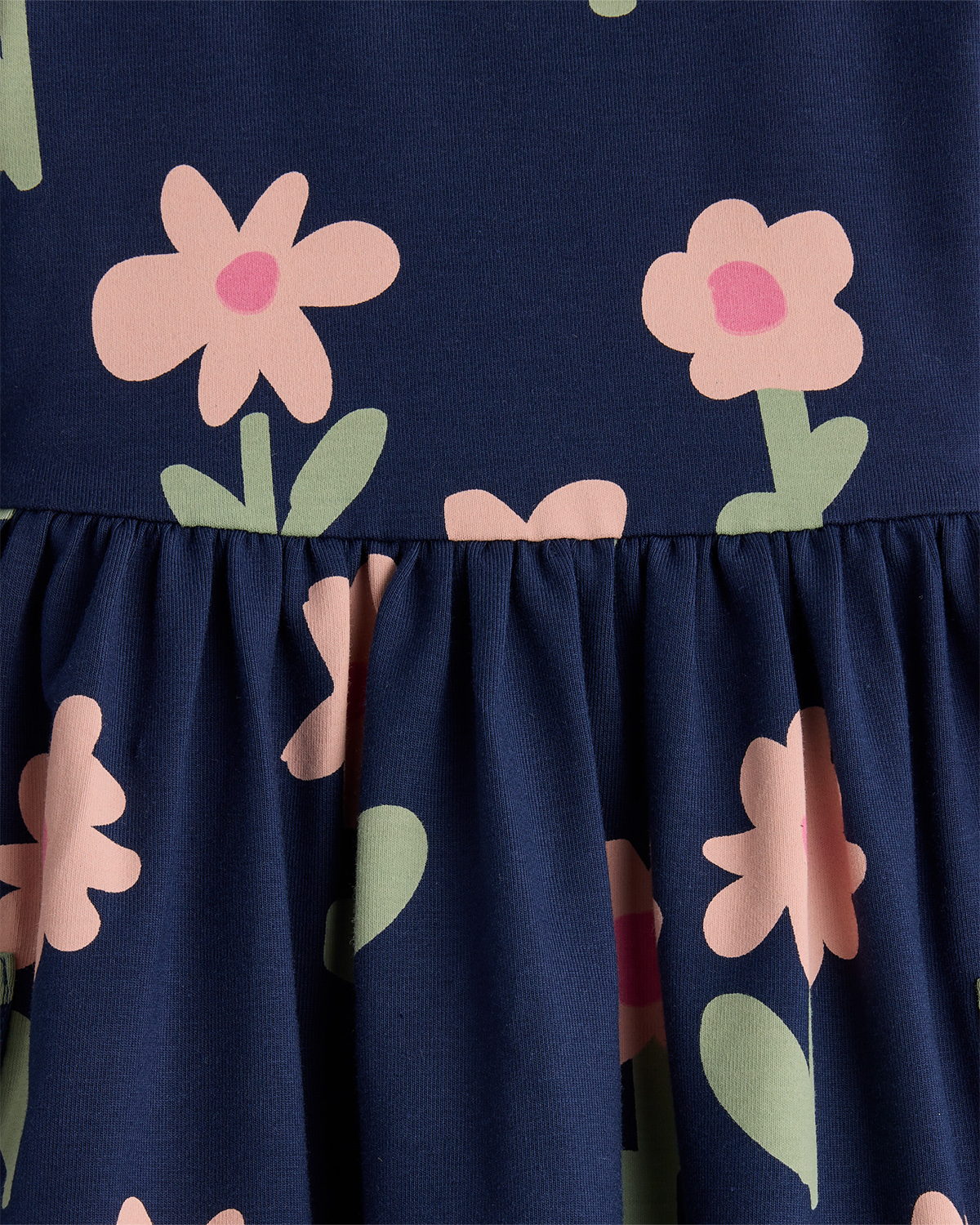 Organic Cotton Long Sleeve Fit and Flare Pocket Dress — Image 9