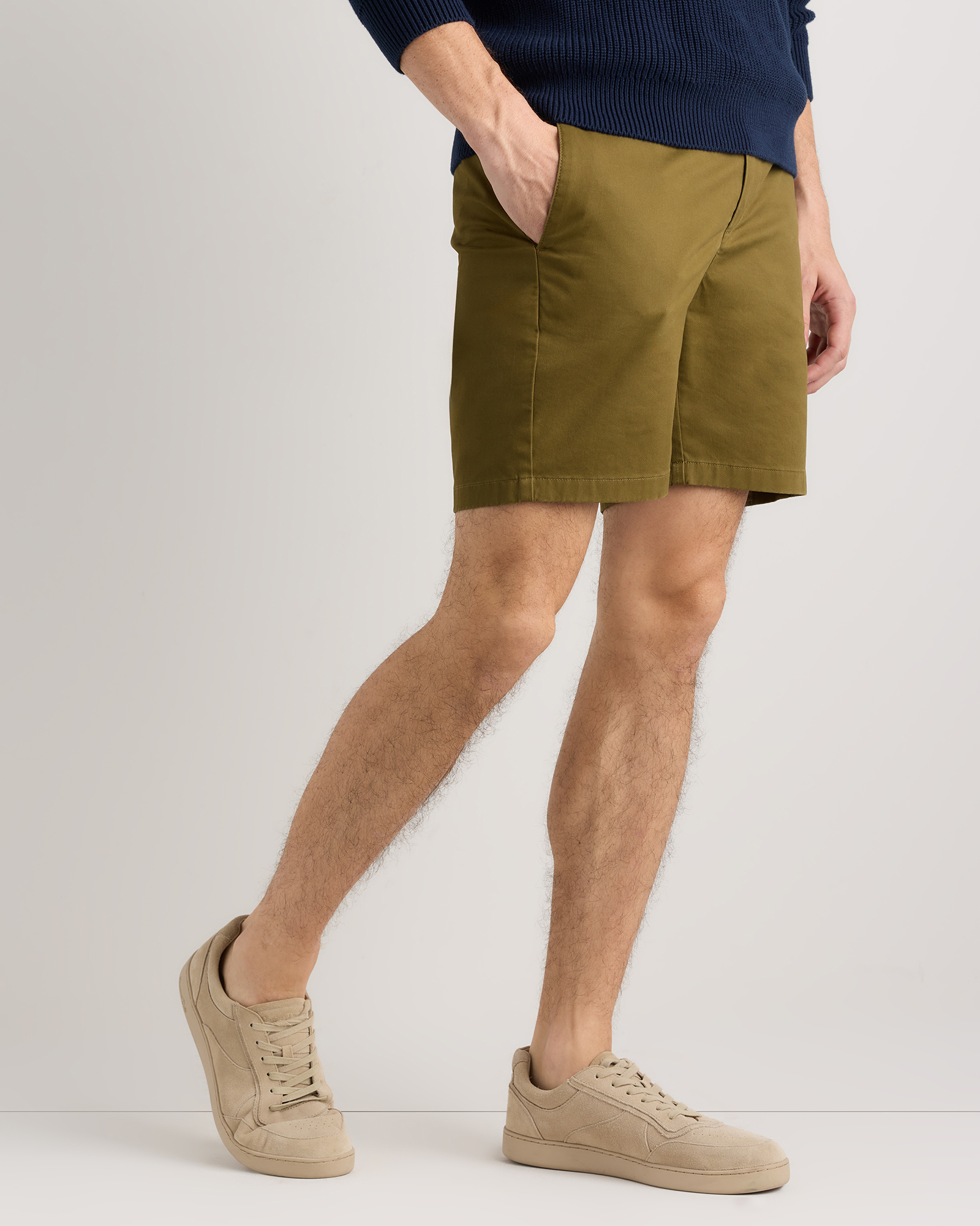 Organic Cotton Classic Stretch Chino Shorts - 7" — Image 21