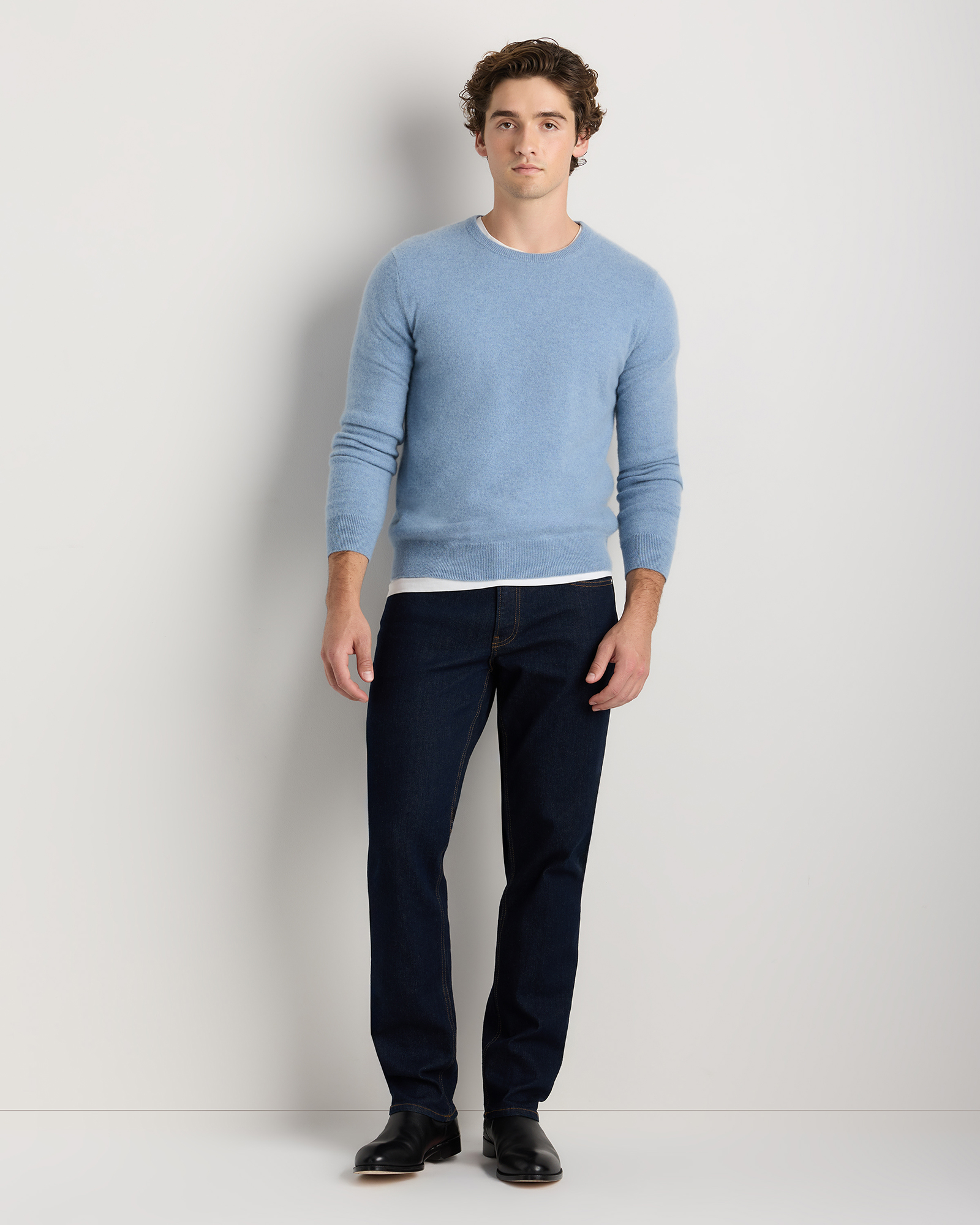 Mongolian Cashmere Crewneck Sweater — Image 52