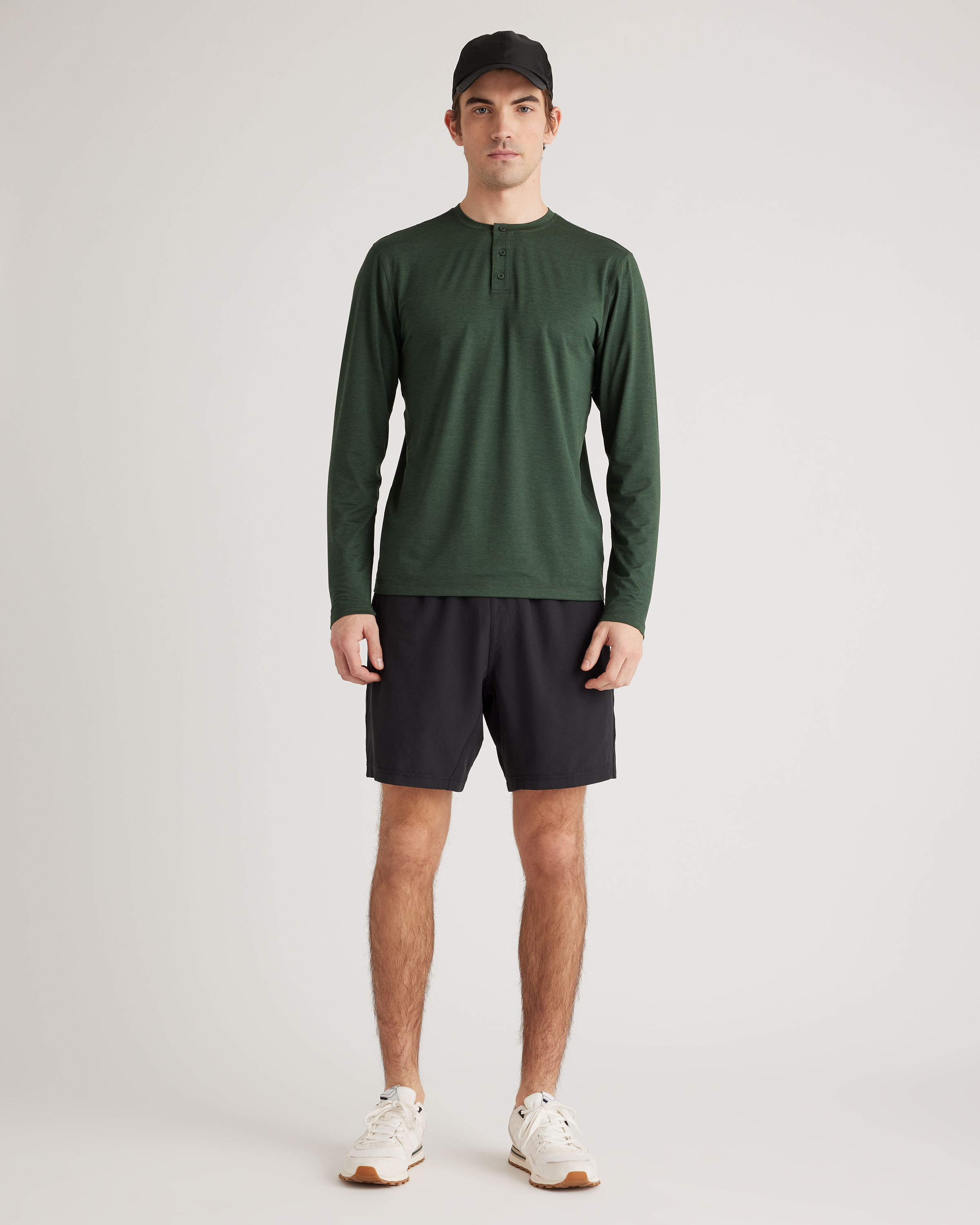 Flowknit Breeze Performance Long Sleeve Henley Tee — Image 8