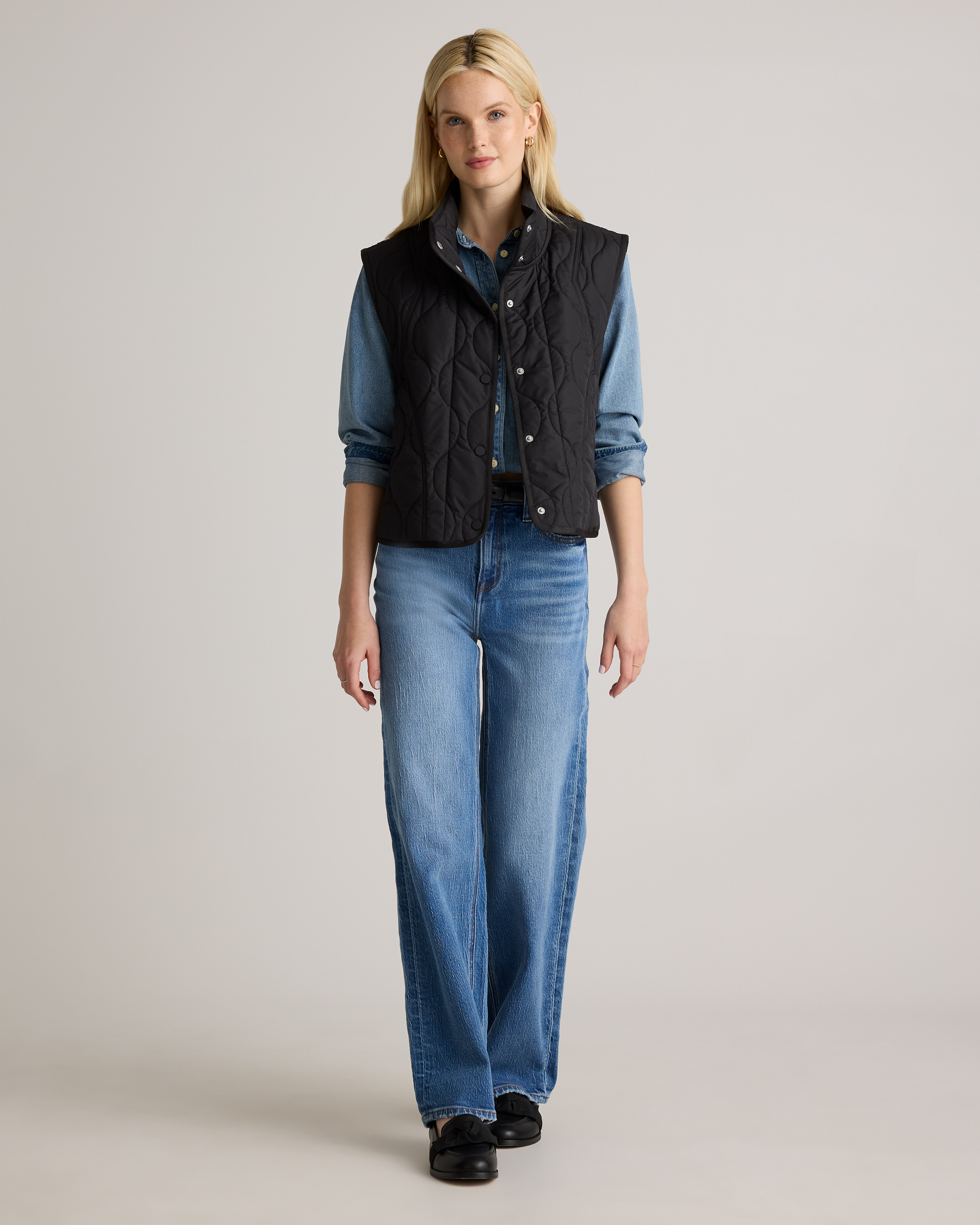 Featherless Quilted Puffer Vest — Image 23