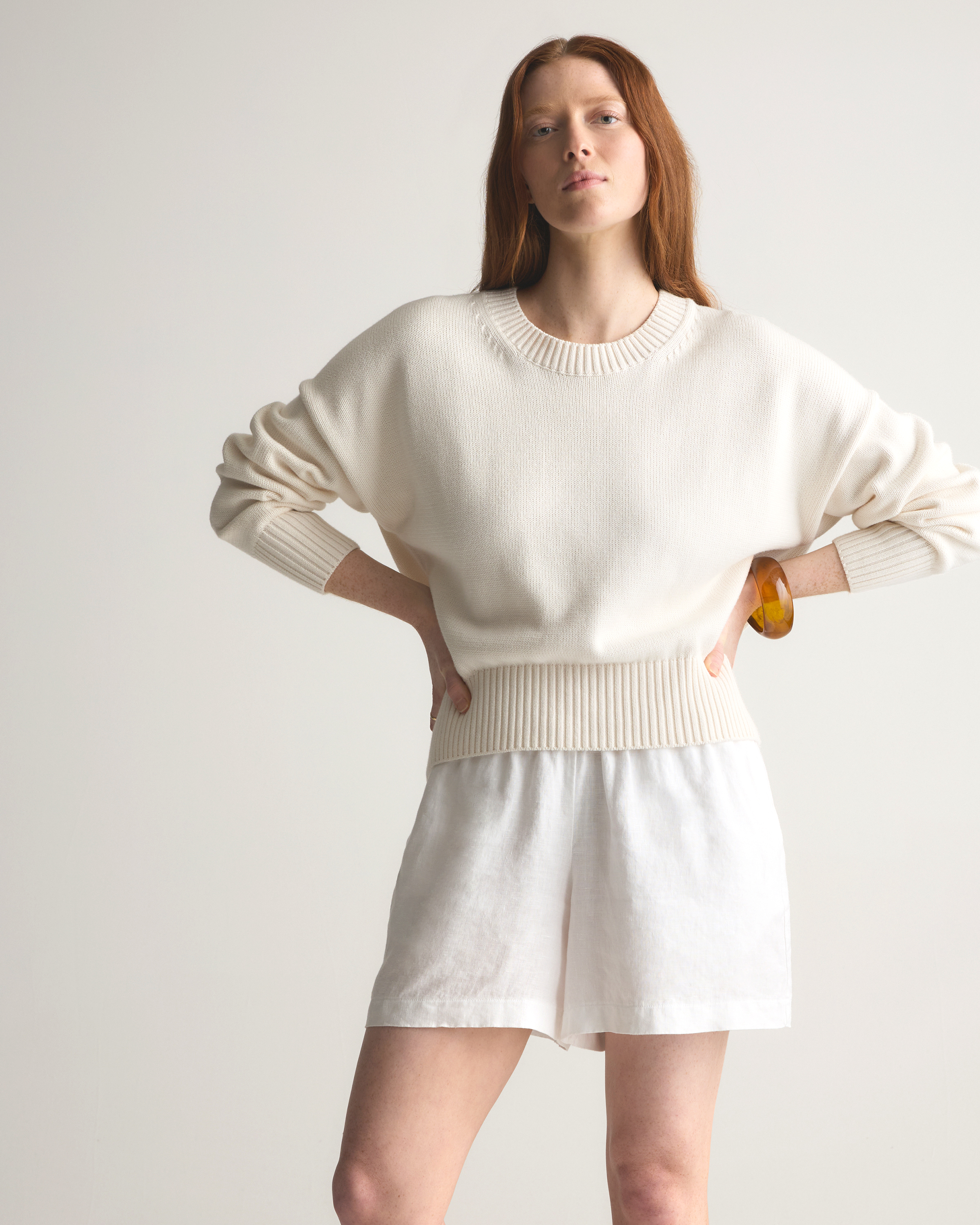 100% Organic Cotton Boyfriend Crew Sweater — Image 11