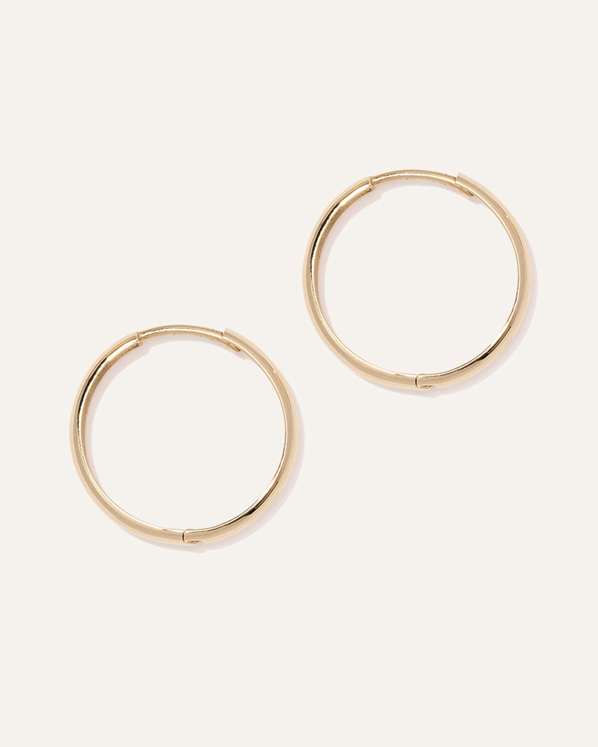 14K Gold Bold Hoops — Image 4