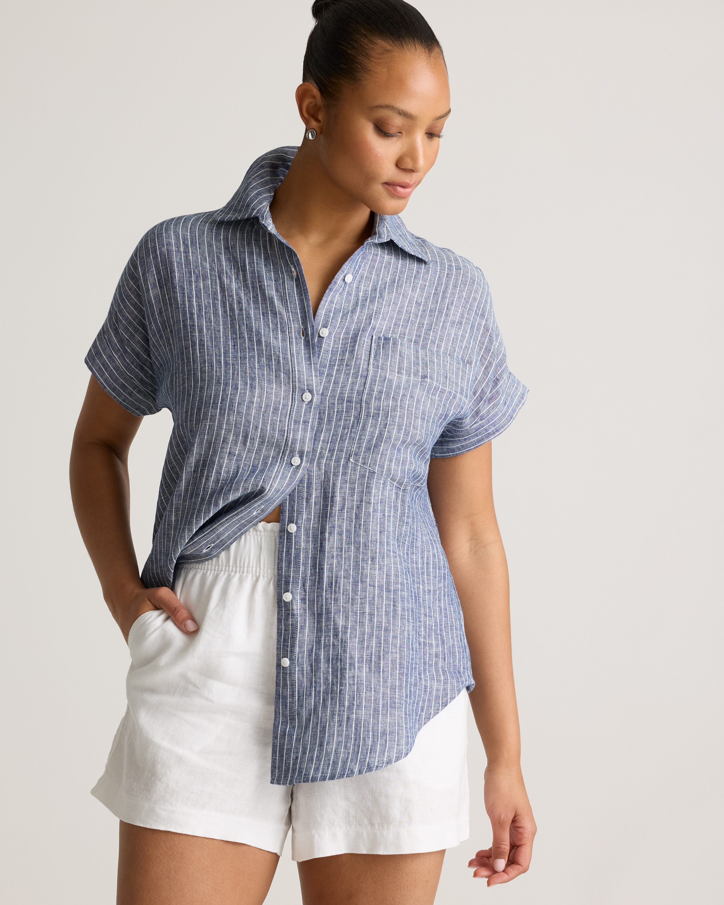 100% European Linen Camp Shirt — Image 8