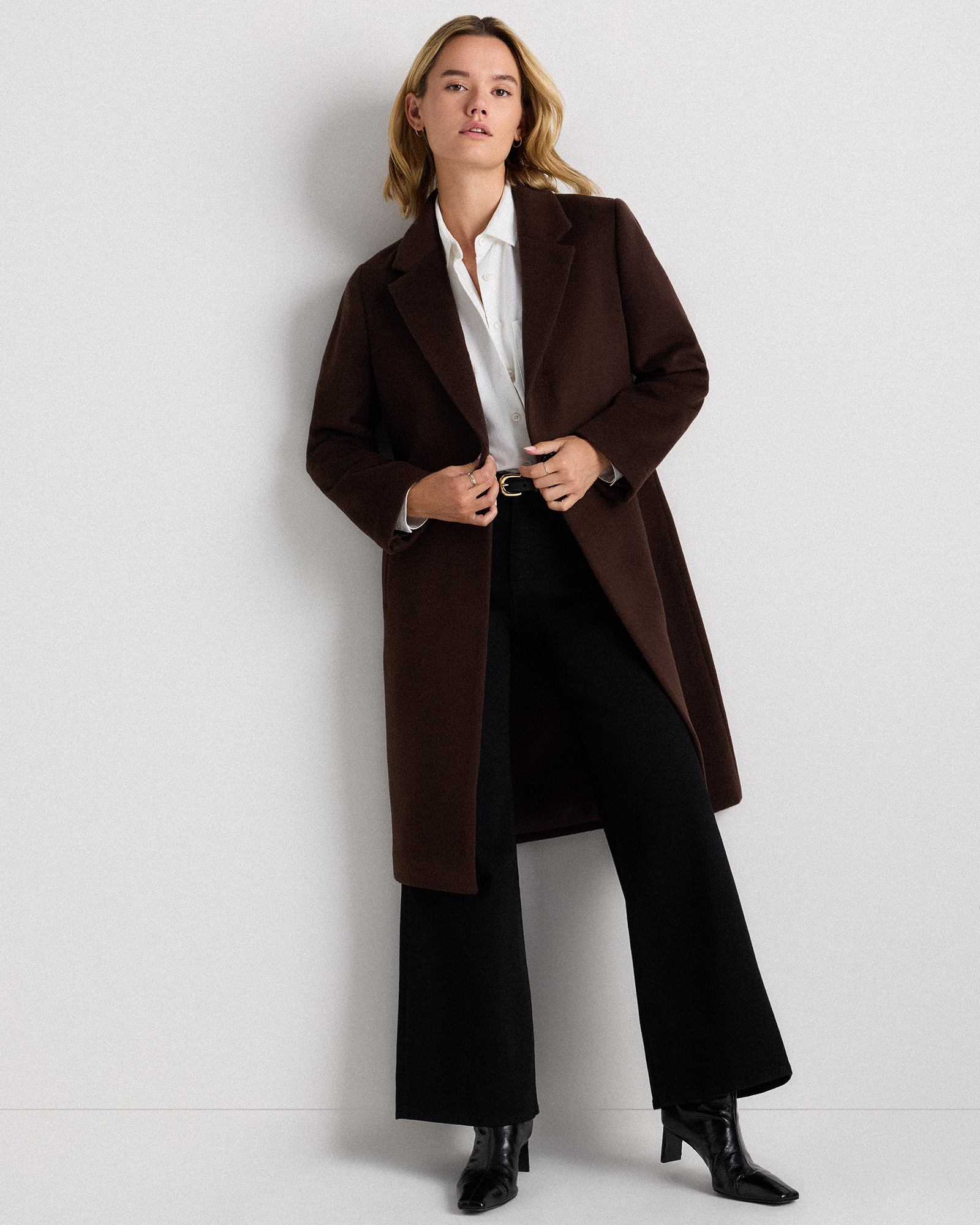 Wool Cashmere Classic Single-Breasted Coat — Image 27
