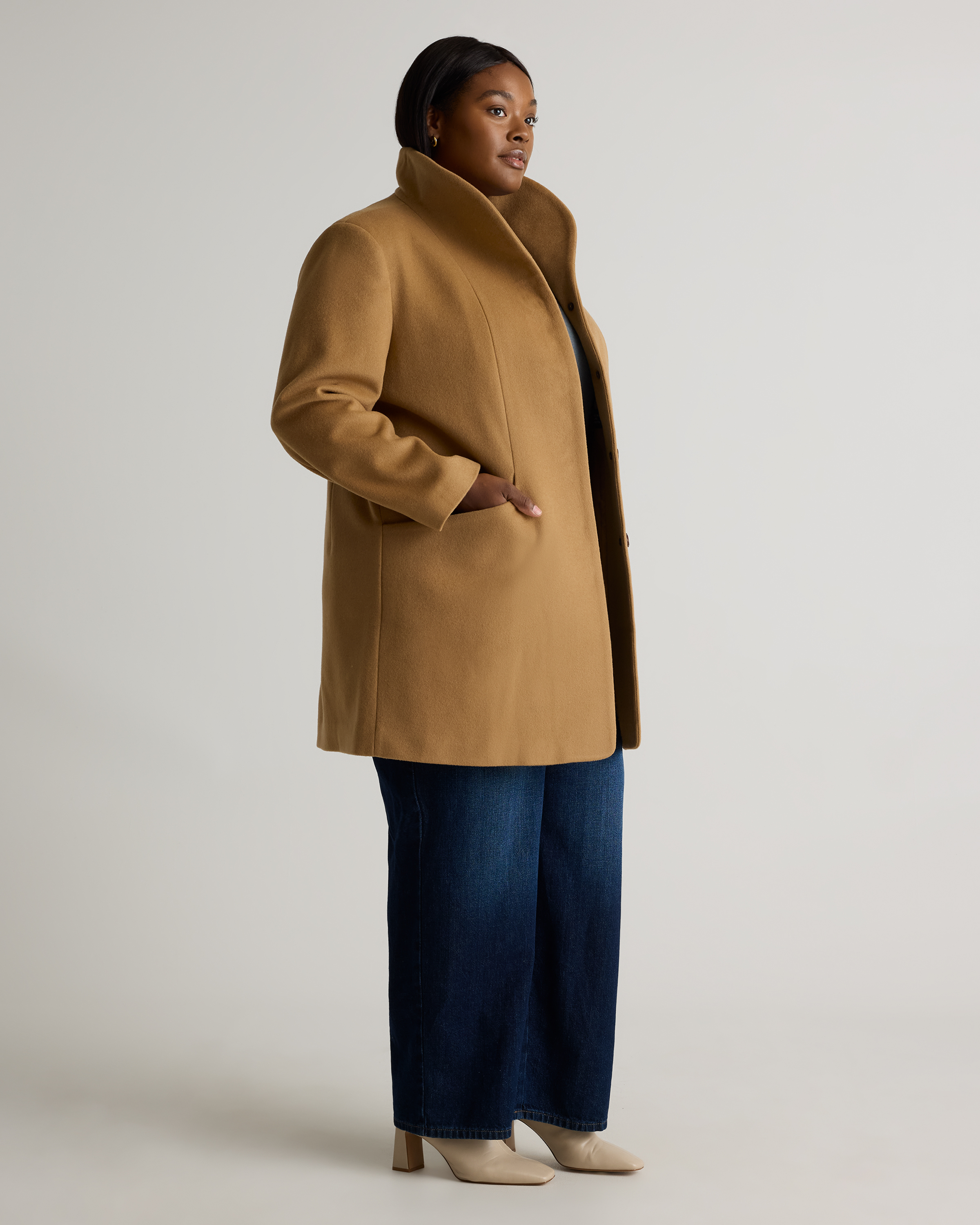 Italian Wool Cocoon Coat — Image 27