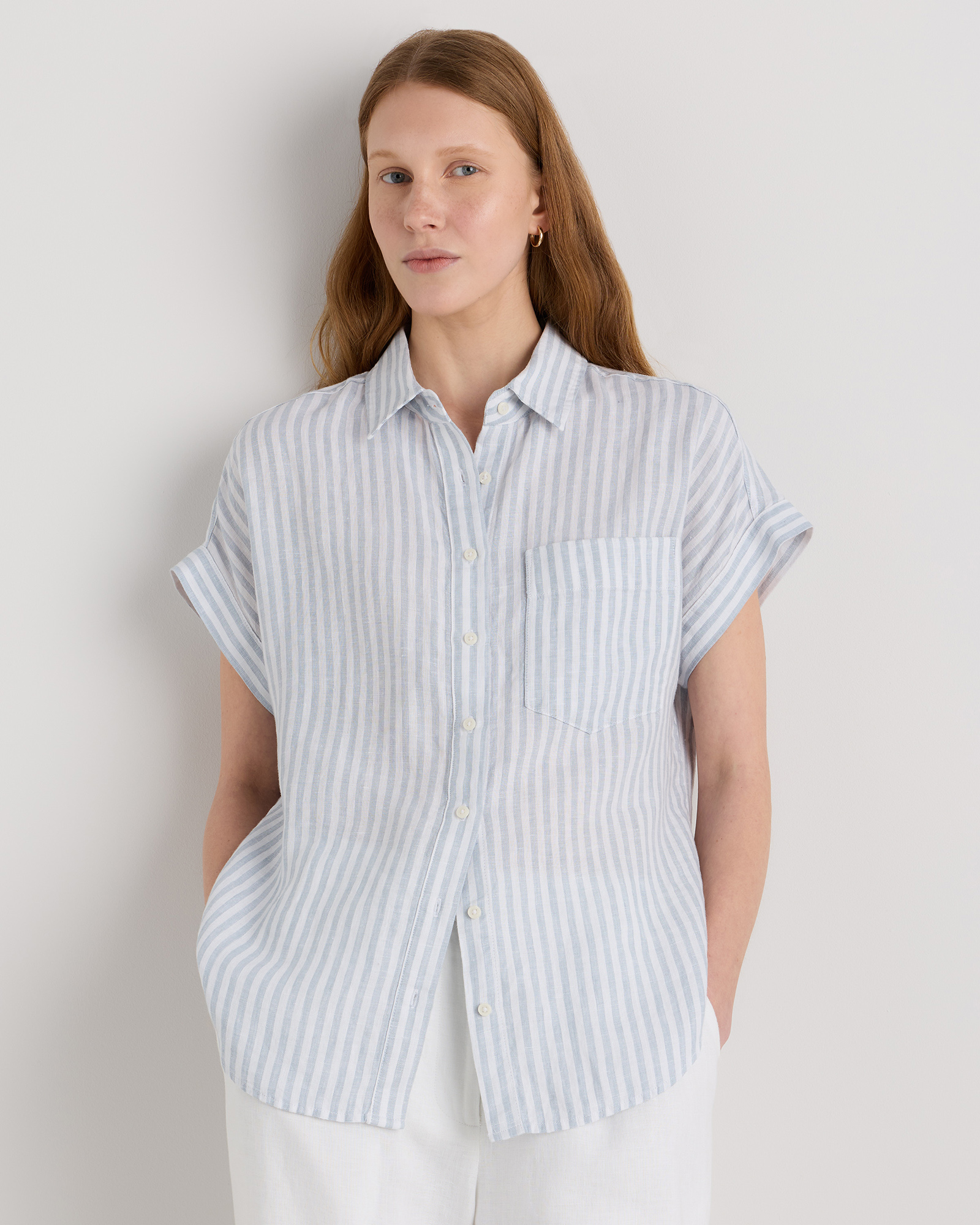 100% European Linen Camp Shirt — Image 31