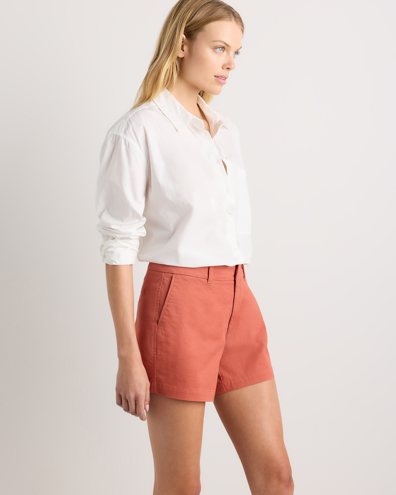 Organic Stretch Cotton Chino Shorts — Image 26
