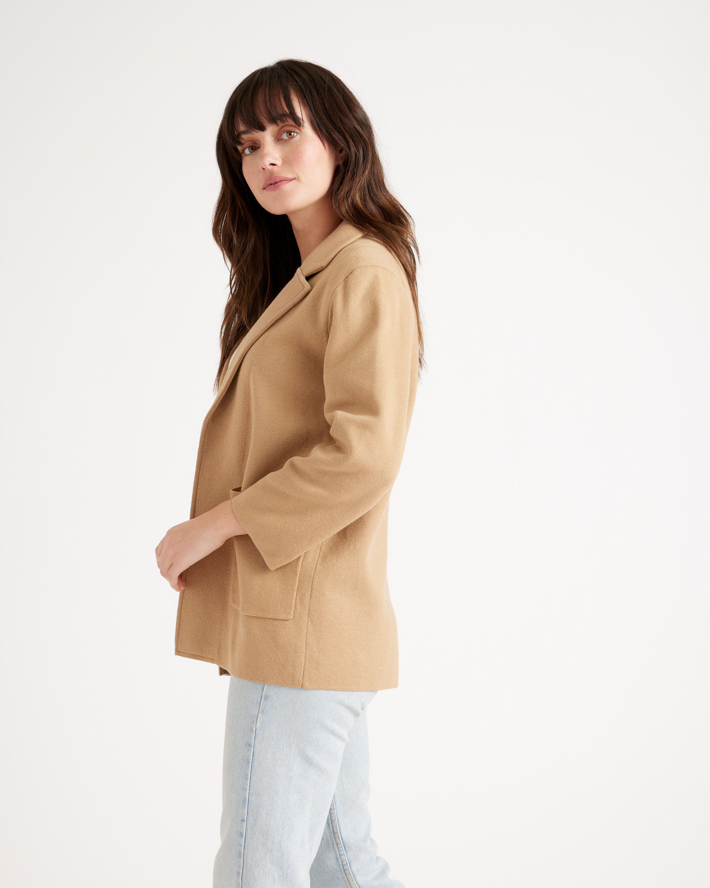 100% Organic Cotton Knit Blazer — Image 12