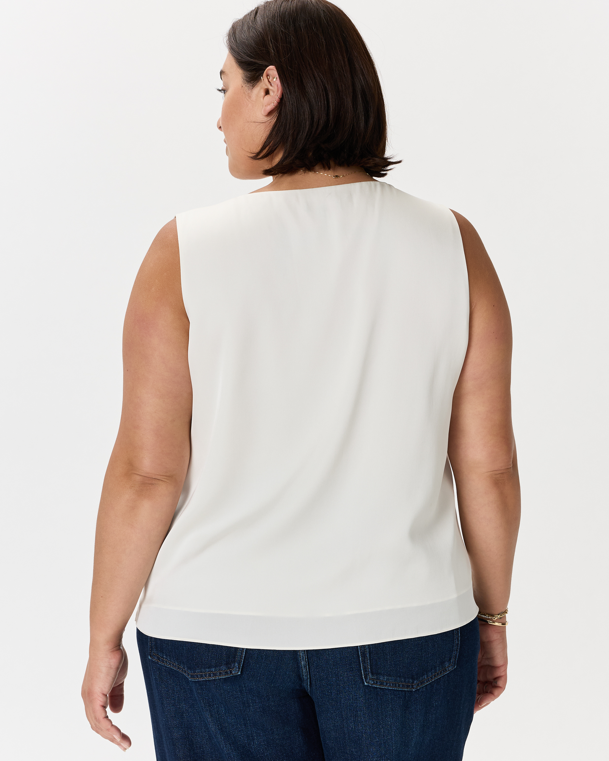 Washable Stretch Silk Tank — Image 4