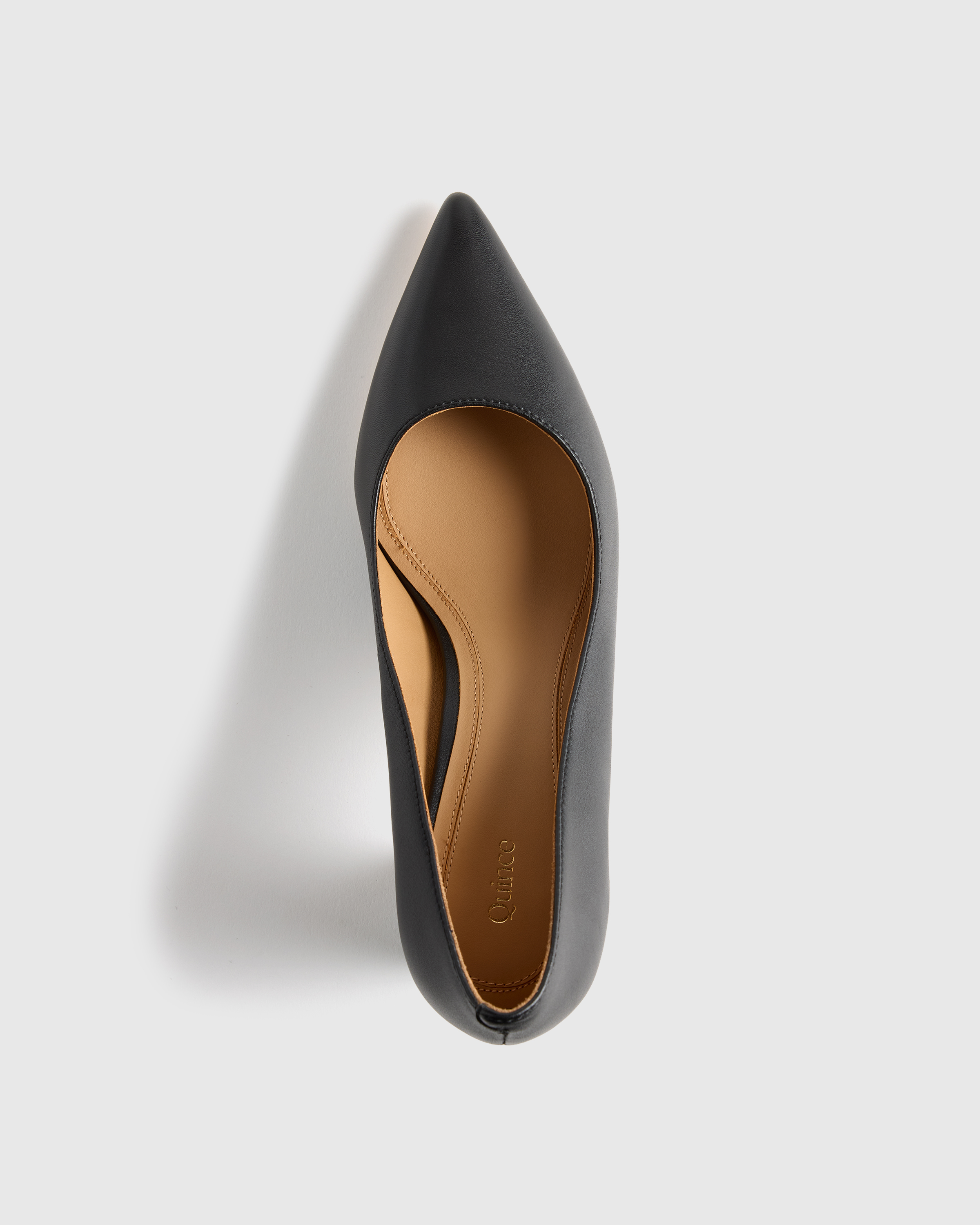 Italian Leather 65mm Block Heel Pump — Image 7