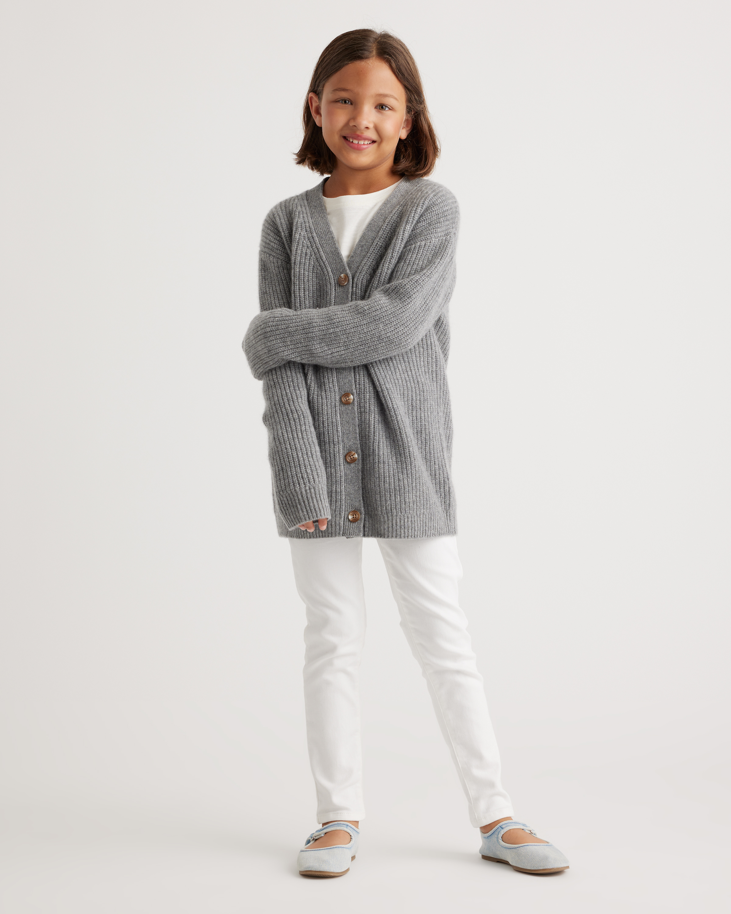 Washable Cashmere Oversized Fisherman Cardigan — Image 3