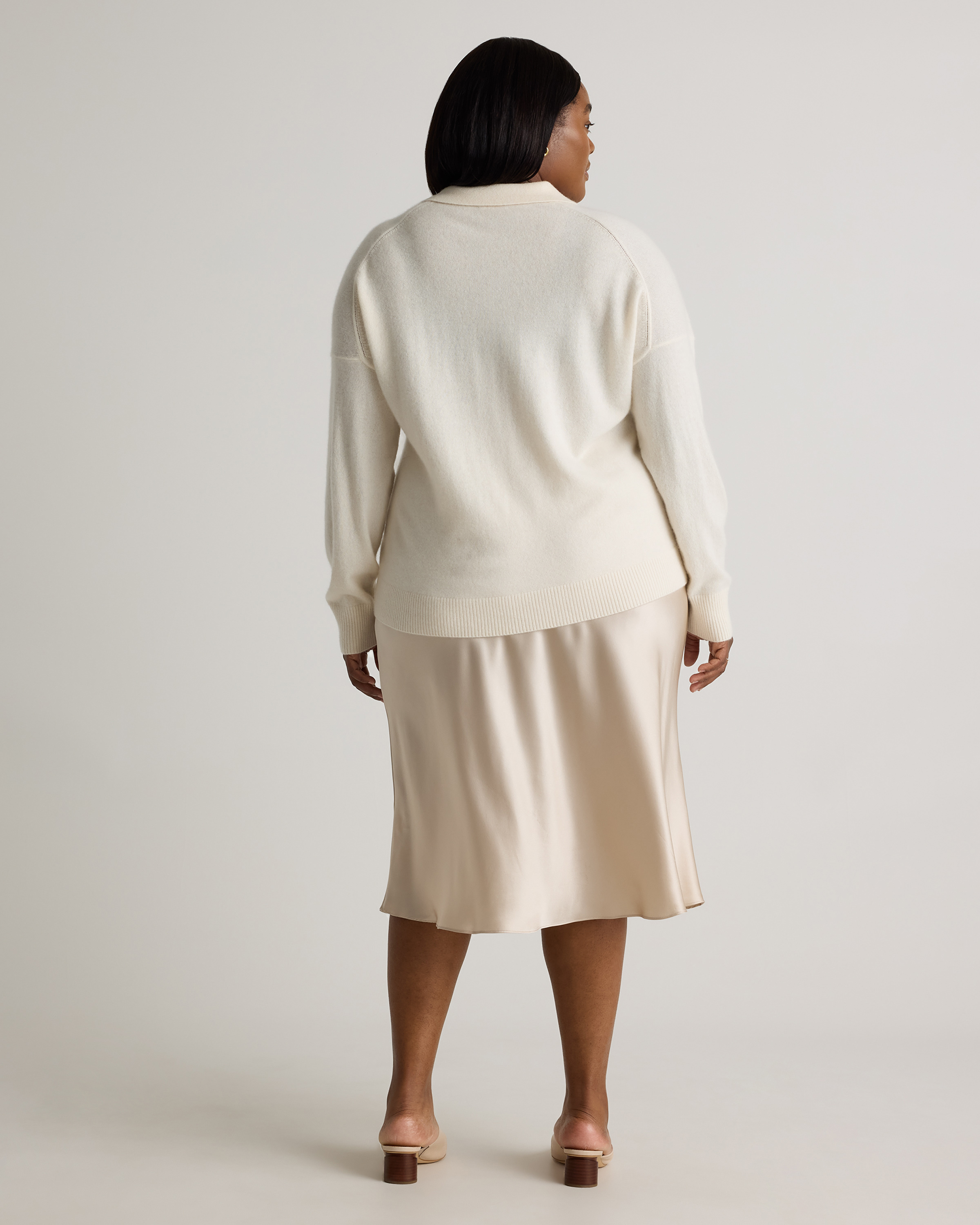 Mongolian Cashmere Polo Sweater — Image 16