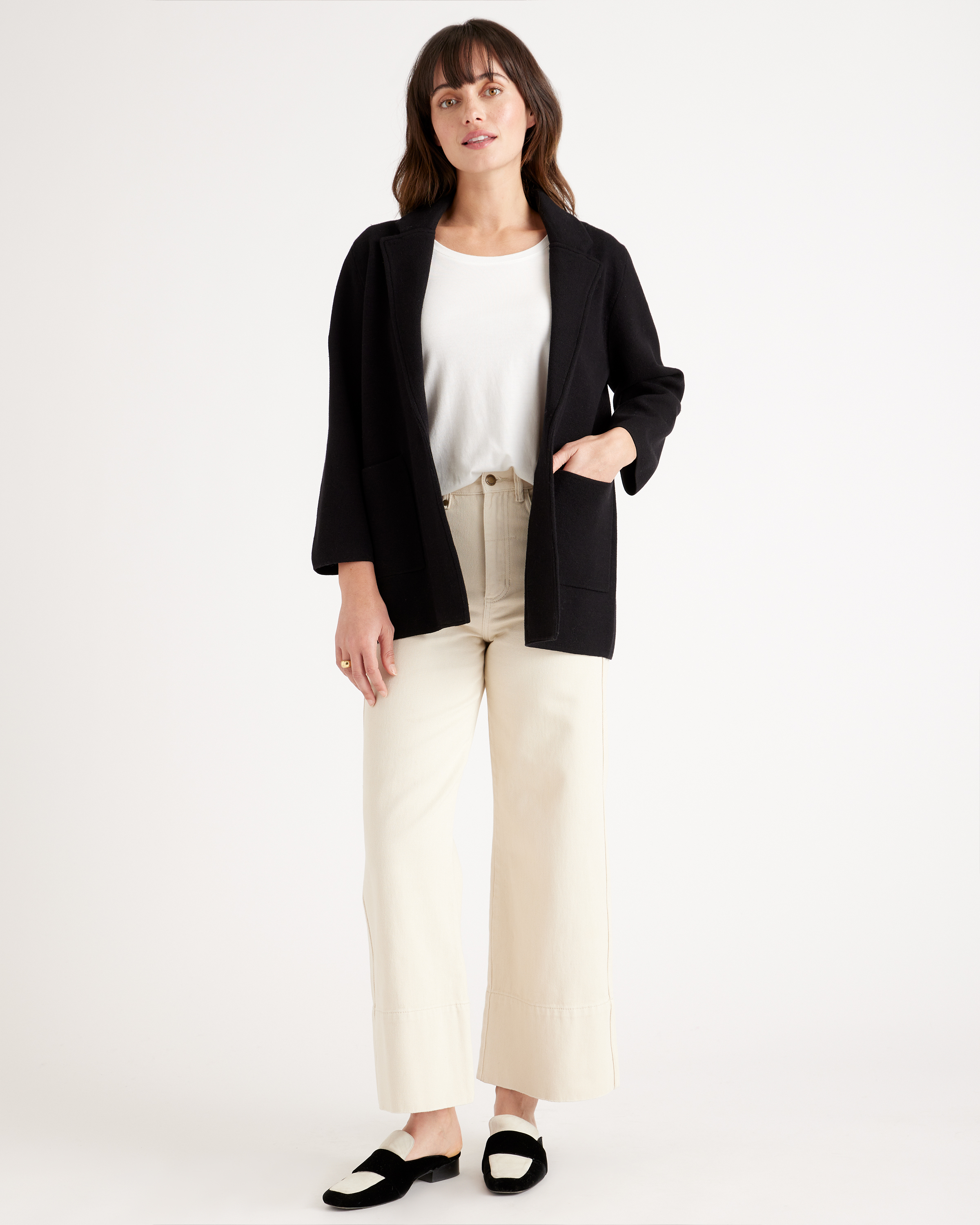 100% Organic Cotton Knit Blazer — Image 25