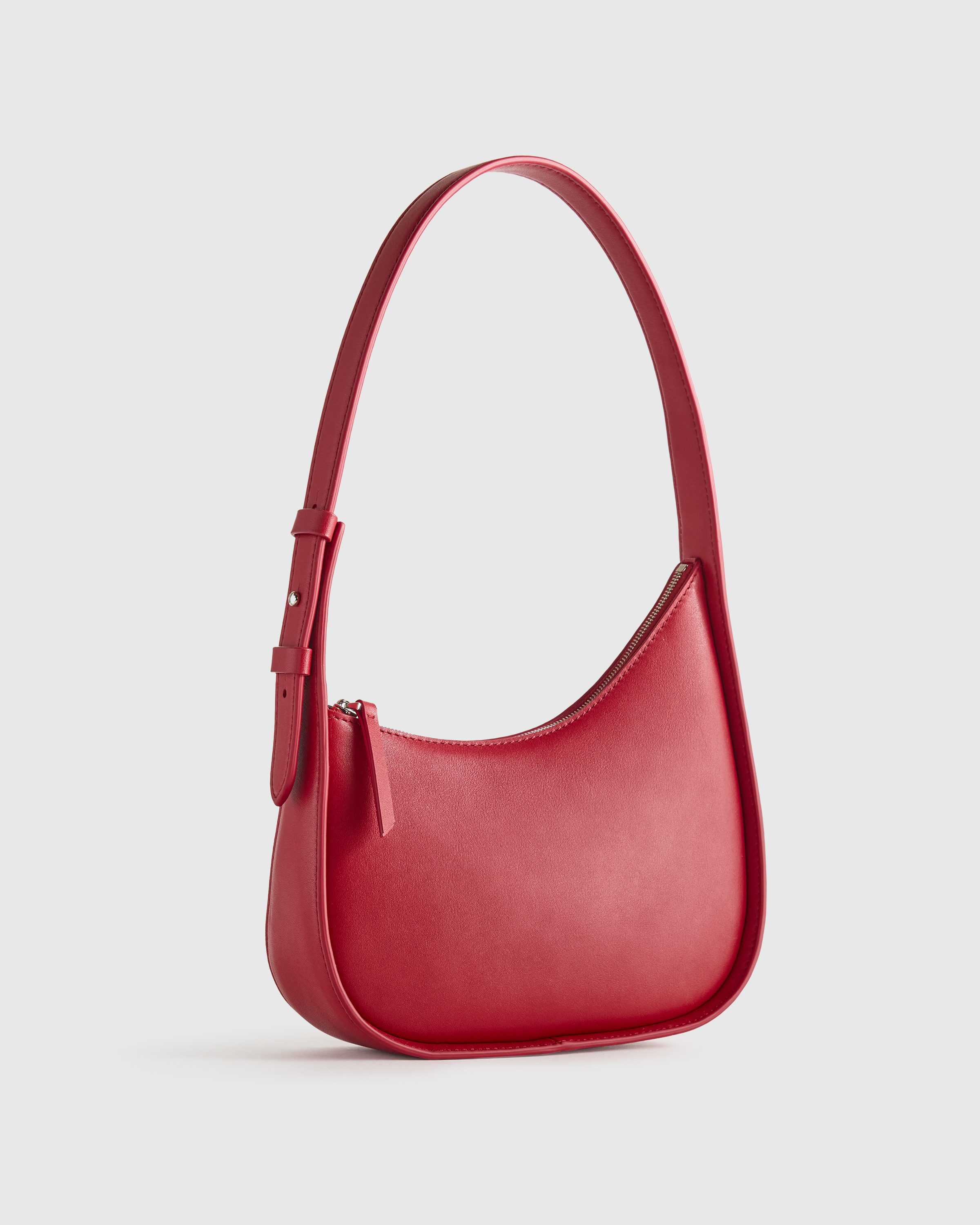 Italian Leather Asymmetrical Mini Shoulder Bag — Image 31