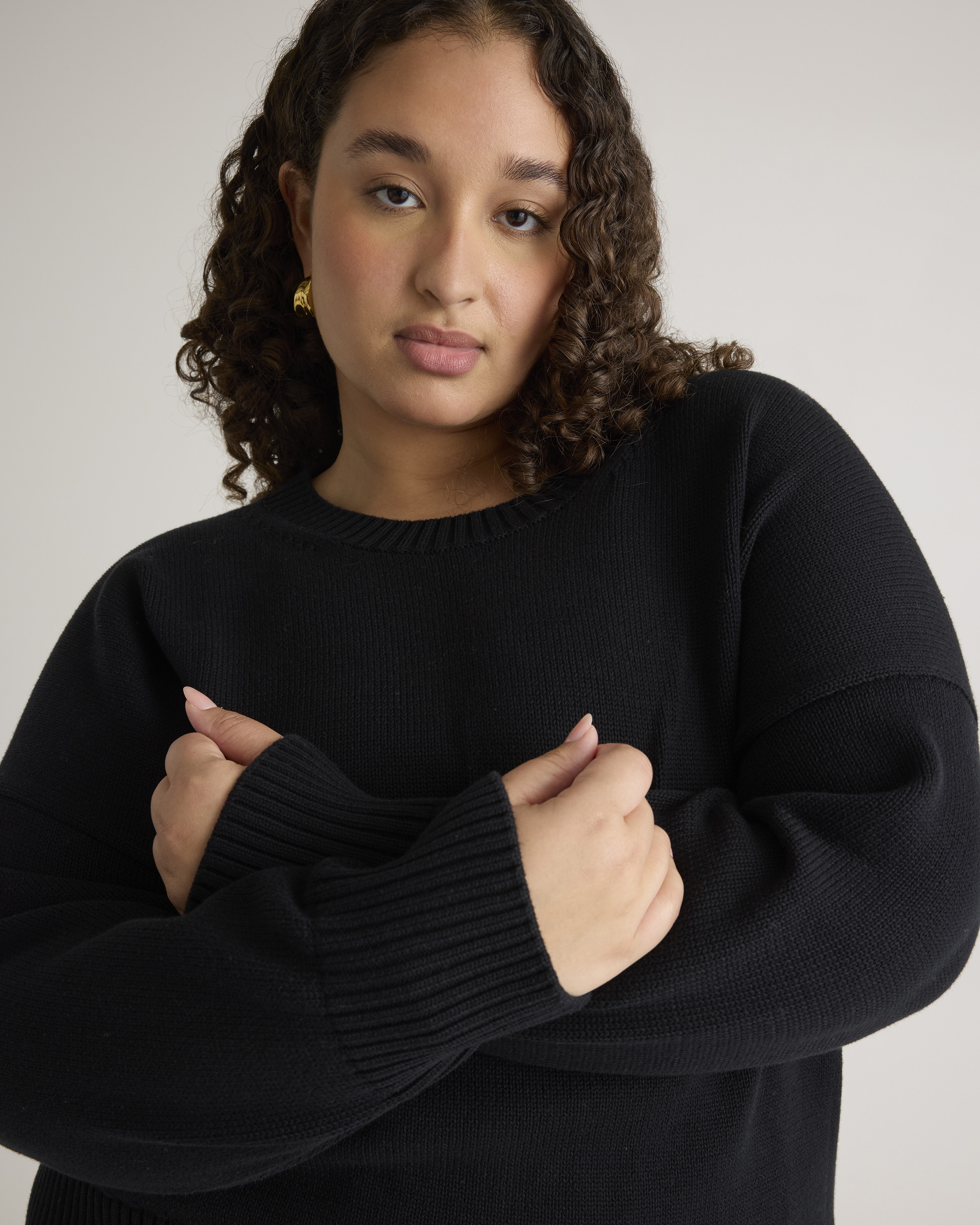 100% Organic Cotton Boyfriend Crew Sweater — Image 16