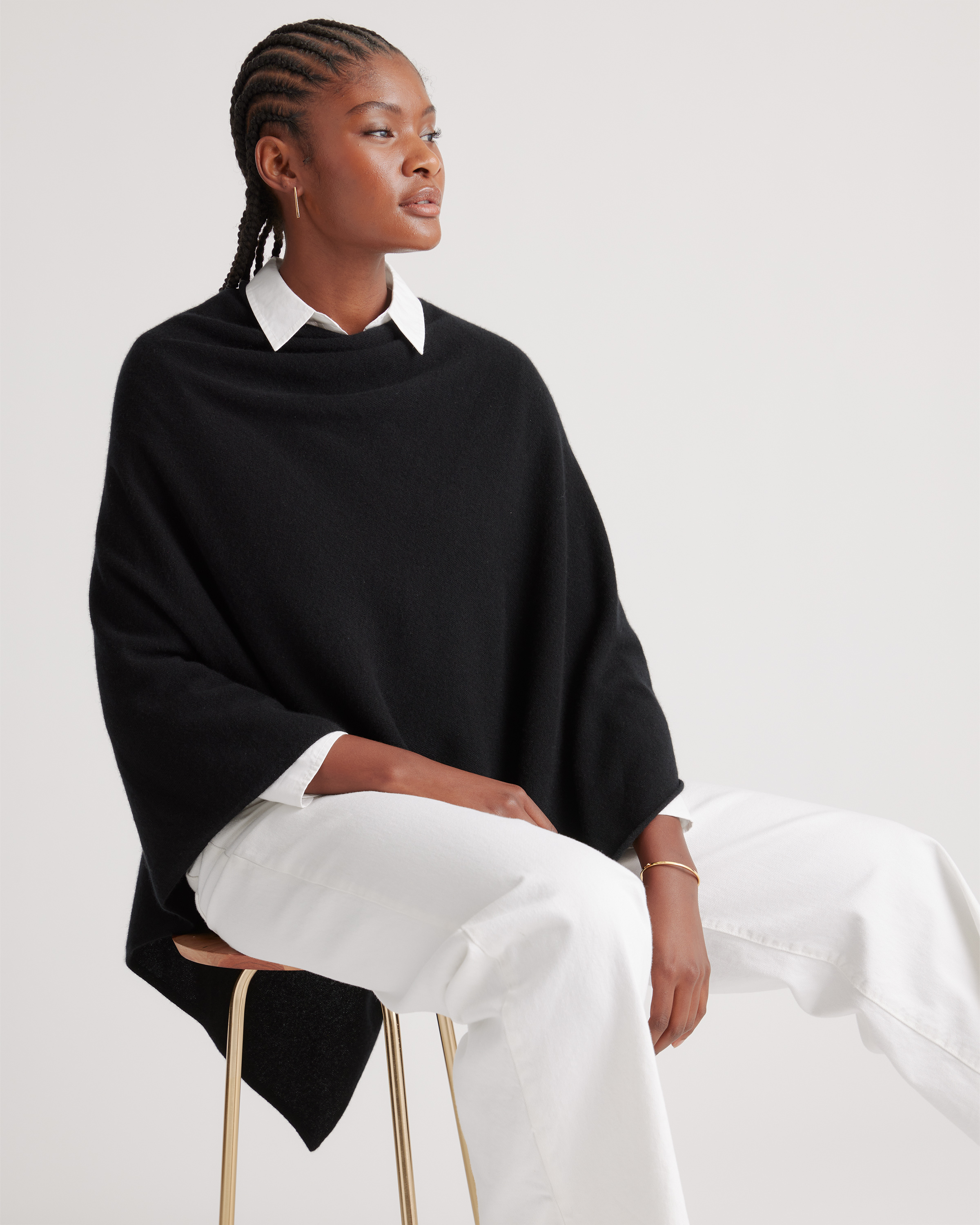 Mongolian Cashmere Poncho — Image 5