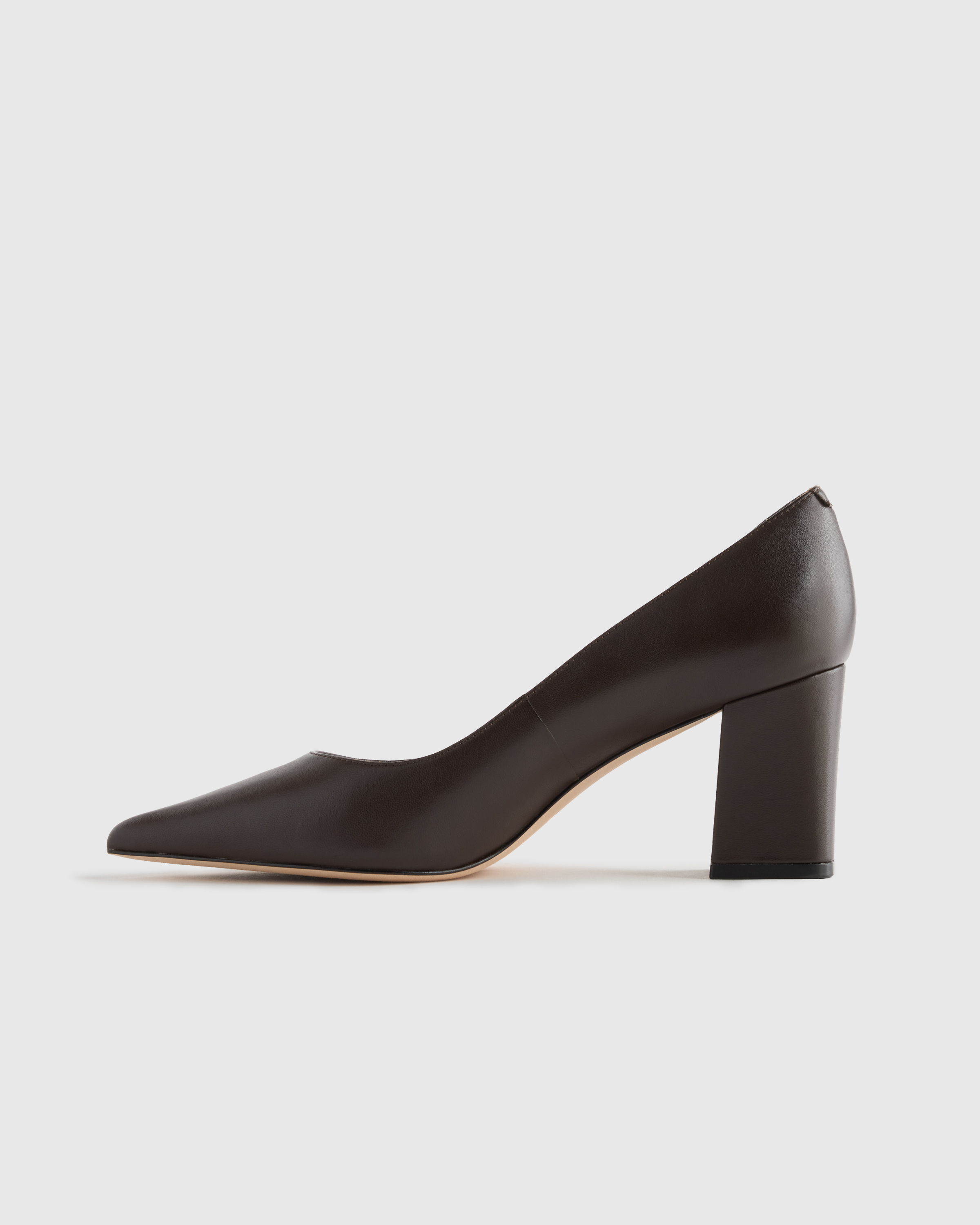 Italian Leather 65mm Block Heel Pump — Image 17